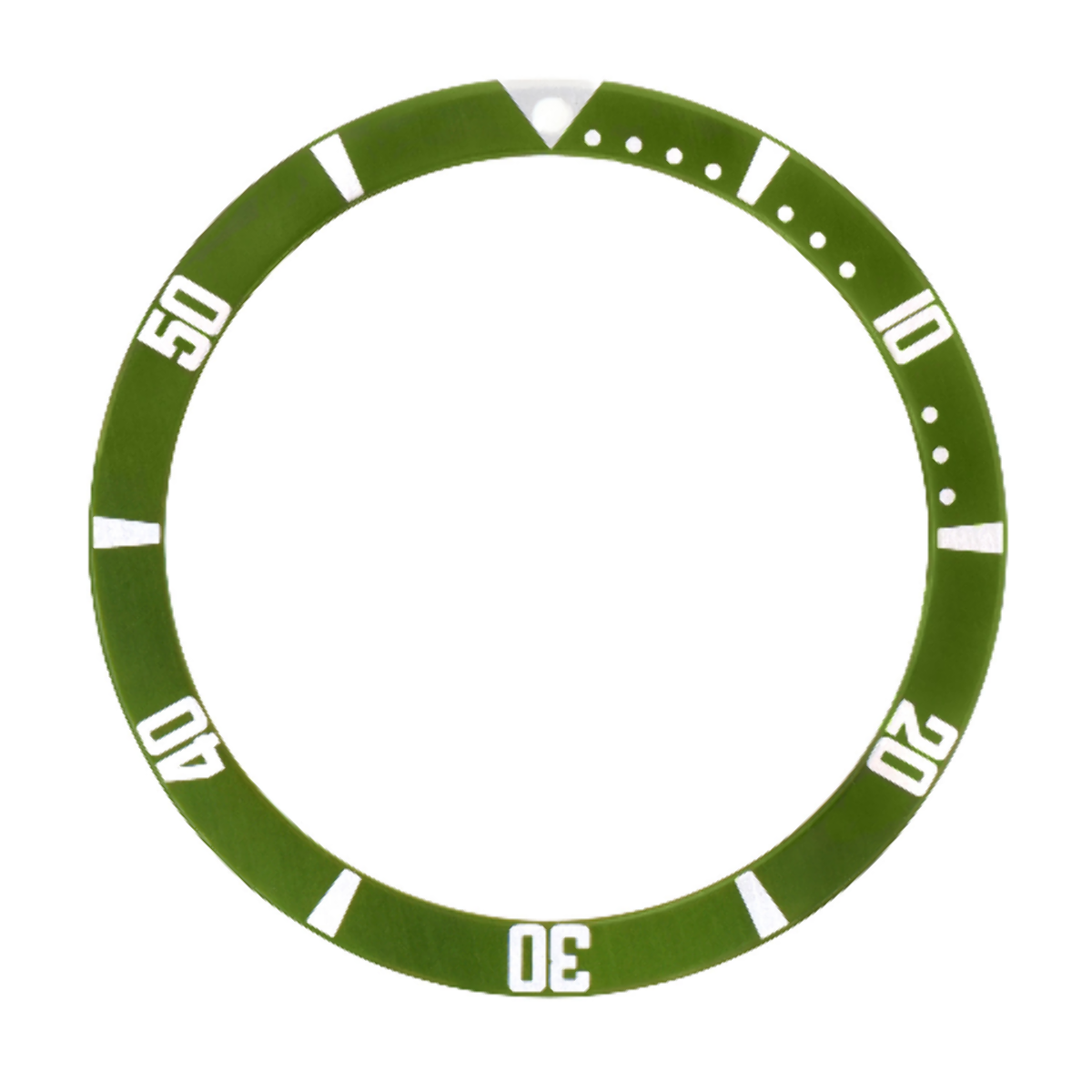BEZEL INSERT FOR SEIKO 6105, 7002 6309 7S26 6309 6306 7002 7548 8000 GREEN FLAT