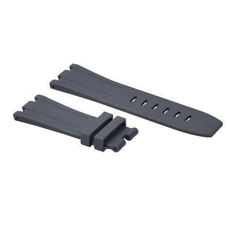 28MM RUBBER BAND STRAP FIT 42MM AUDEMARS PIGUET ROYAL OAK OFFSHORE WATCH GRAY