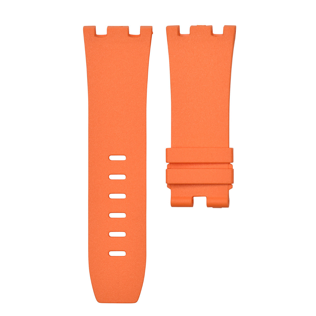 28MM RUBBER BAND STRAP FIT 42MM AUDEMARS PIGUET ROYAL OAK OFFSHORE WATCH ORANGE
