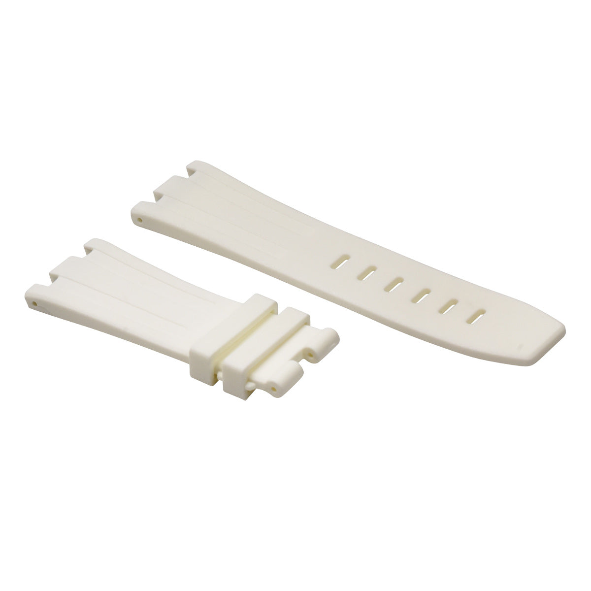 28MM RUBBER BAND STRAP FIT 42MM AUDEMARS PIGUET ROYAL OAK OFFSHORE WATCH WHITE