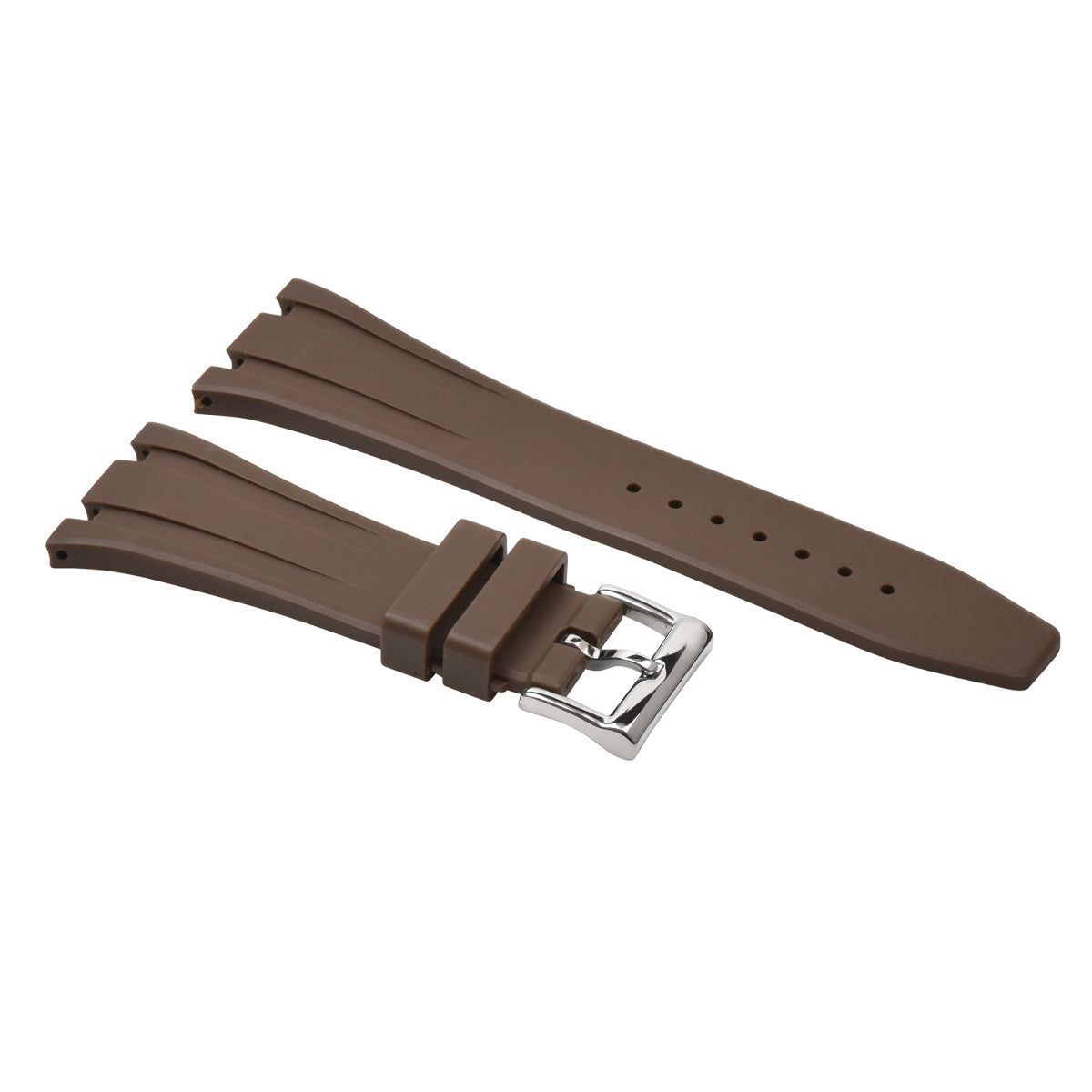 27MM AP RUBBER BAND STRAP FOR AUDEMARS PIGUET 15400 ROYAL OAK OFFSHORE BROWN