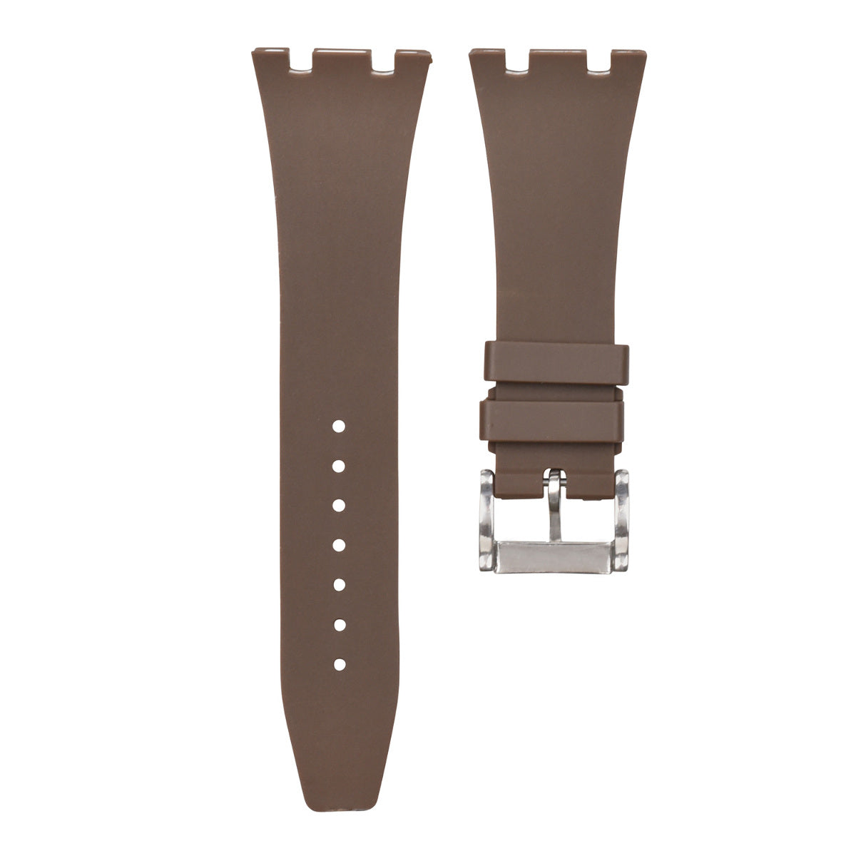 27MM AP RUBBER BAND STRAP FOR AUDEMARS PIGUET 15400 ROYAL OAK OFFSHORE BROWN