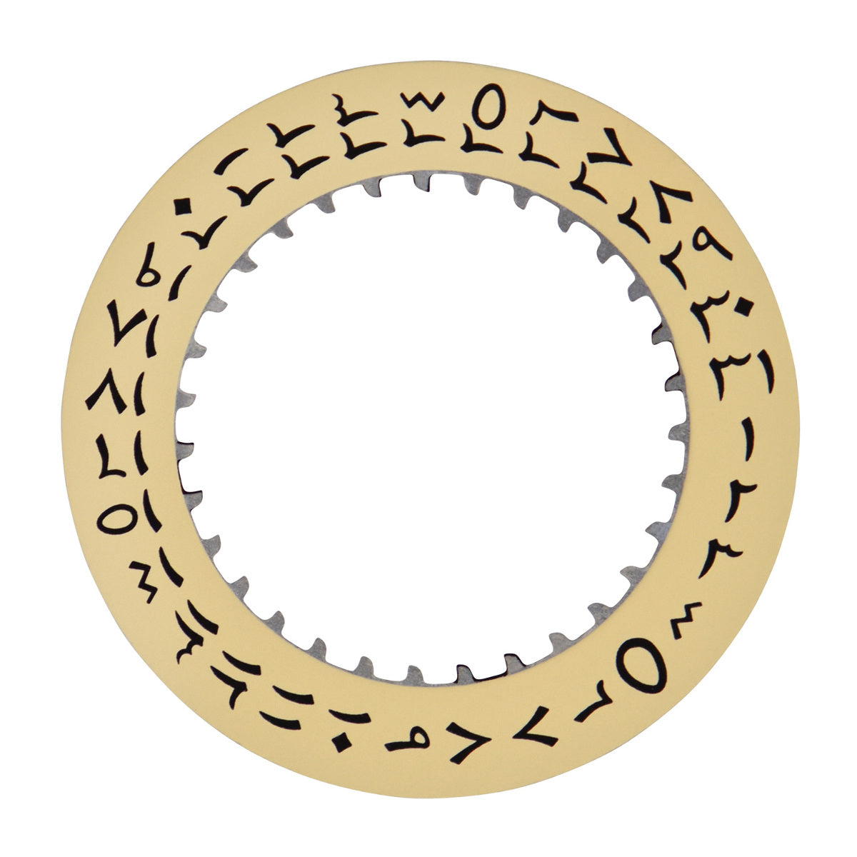 CALENDAR DATE DISC FOR ROLEX 3035 3055 16030 16800 16013 16014 ARABIC CHAMPAGNE