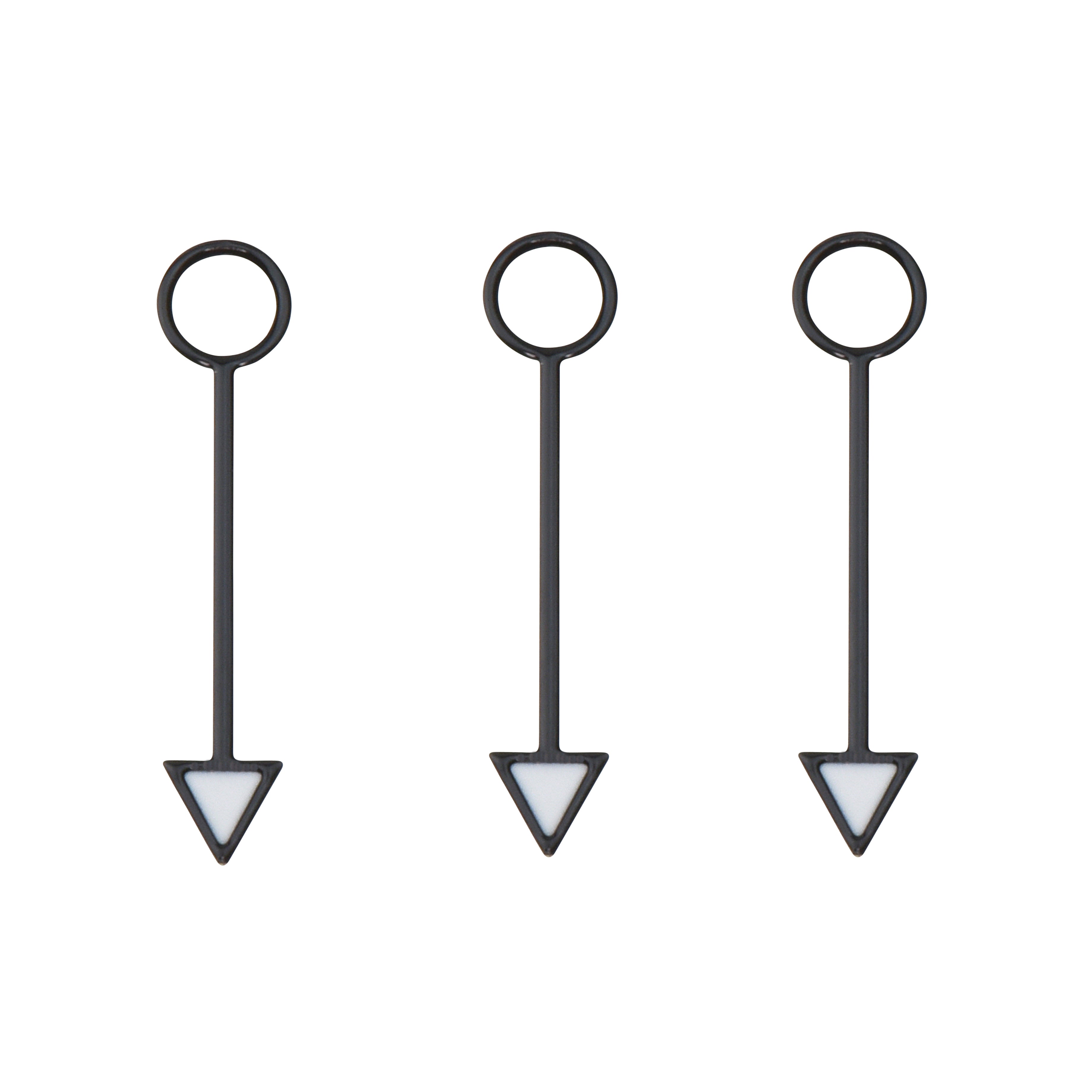 3 WATCH HAND FOR PANERAI MOVEMENT VALJOUX ETA 7750 7753 GMT PAM00088 PAM88 BLACK