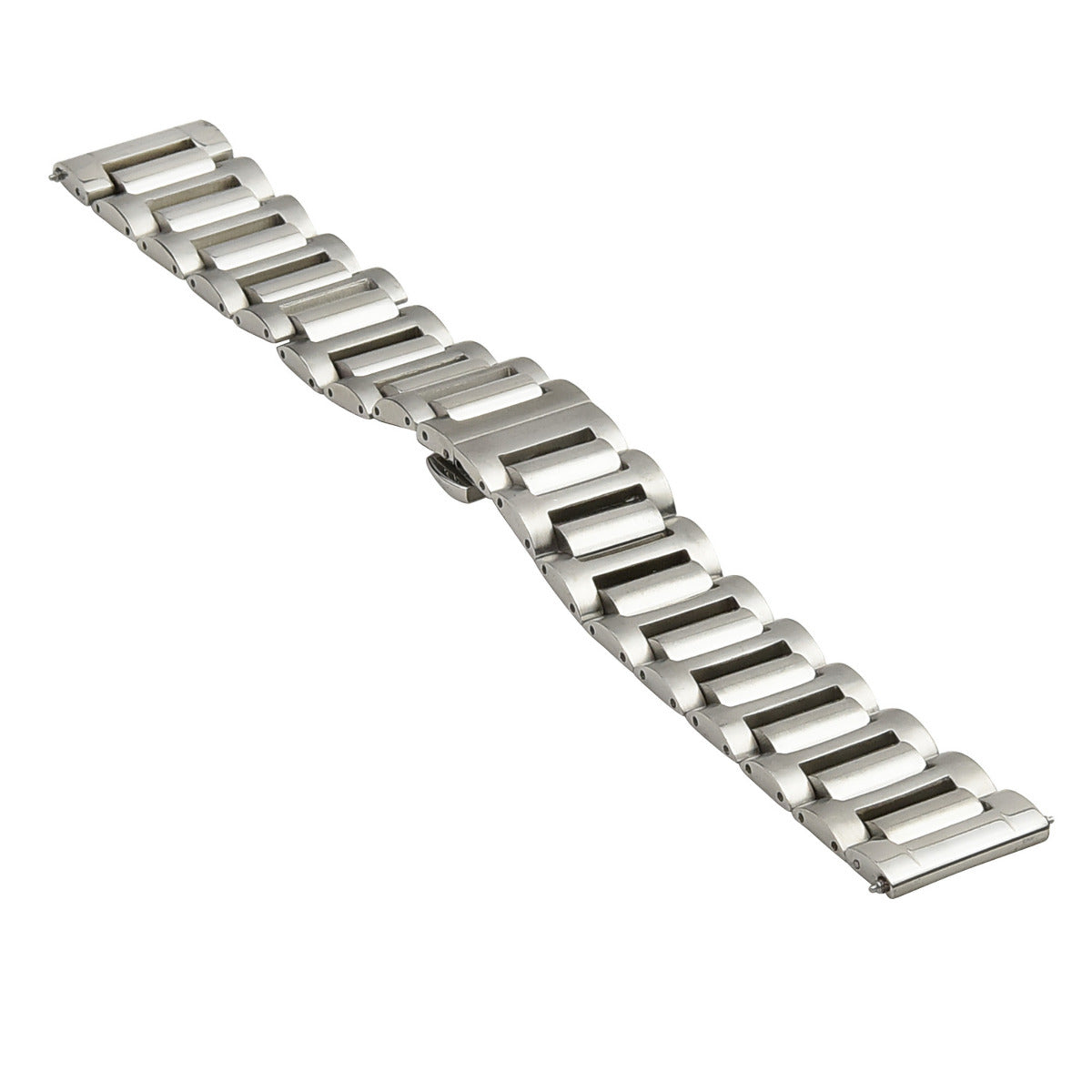22MM SOLID WATCH BAND FOR SEIKO 5 PROSPEX SHINY CENTER STAINLESS STEEL