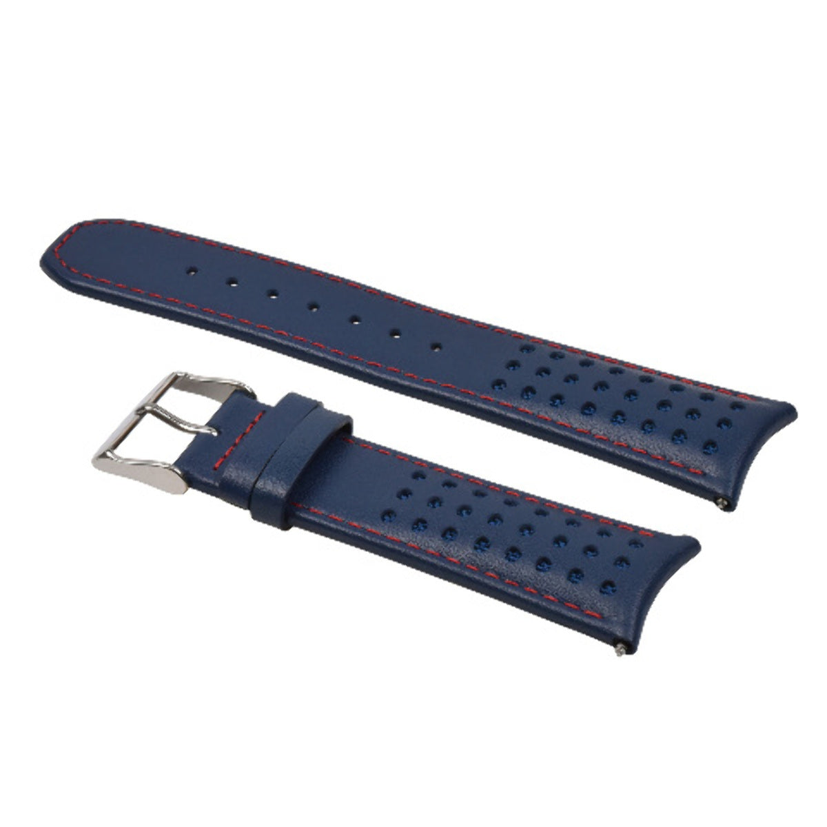 23MM LEATHER STRAP FOR CITIZEN WATCH BAND AT8020-03L H800-S081165 BLUE ANGEL RED
