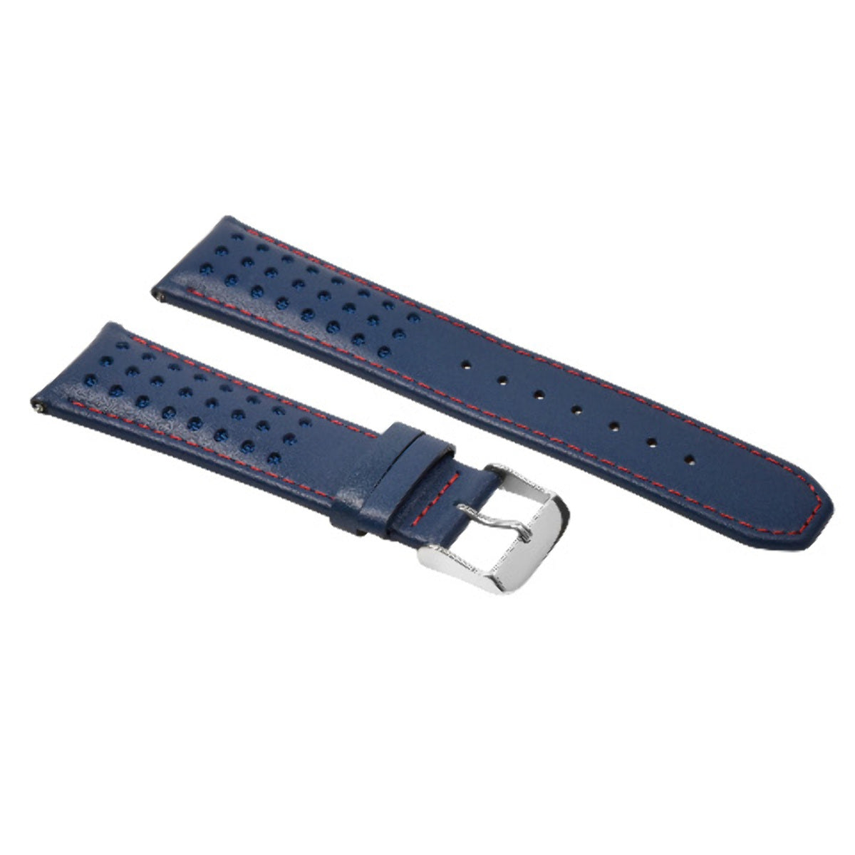 23MM LEATHER STRAP FOR CITIZEN WATCH BAND AT8020-03L H800-S081165 BLUE ANGEL RED