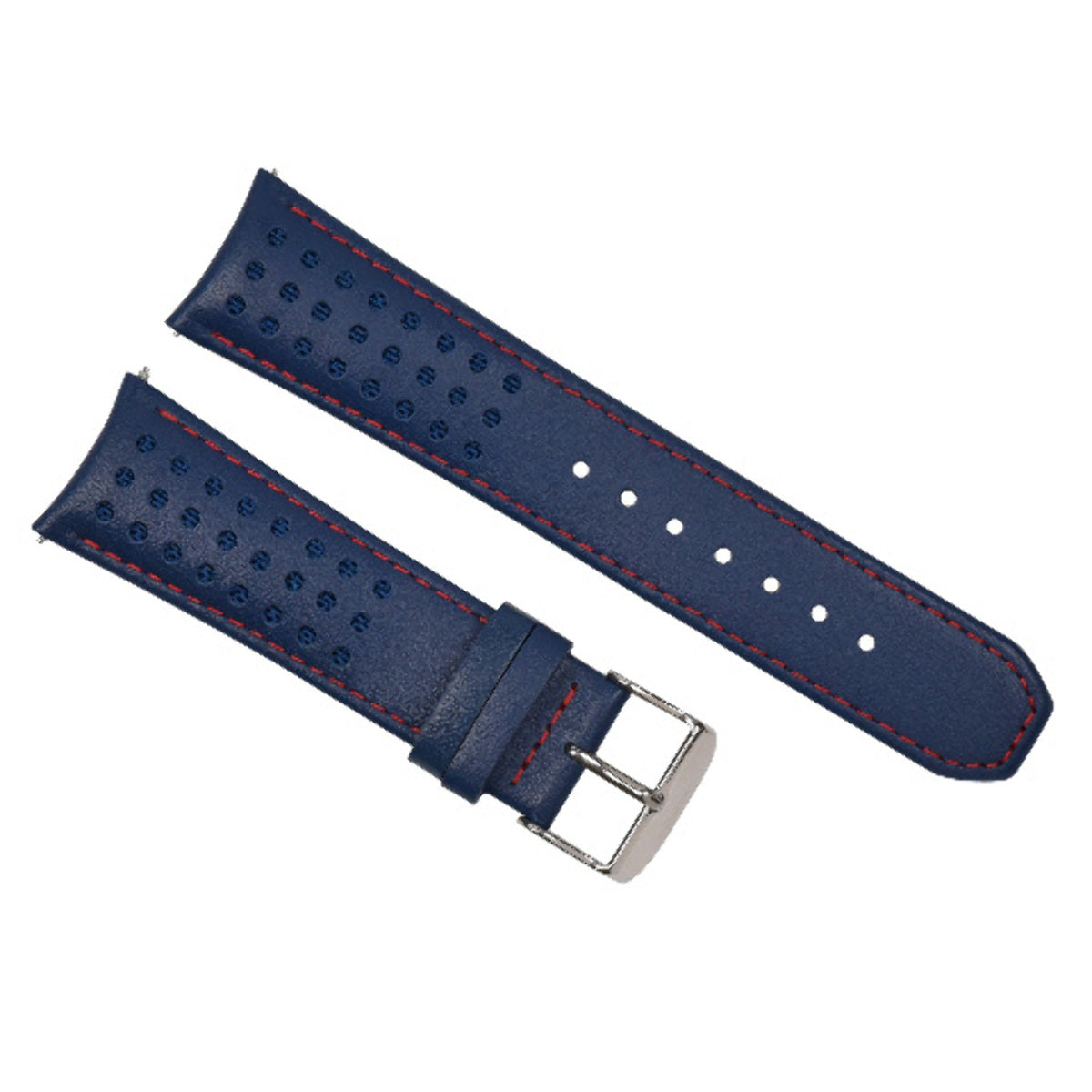 23MM LEATHER STRAP FOR CITIZEN WATCH BAND AT8020-03L H800-S081165 BLUE ANGEL RED