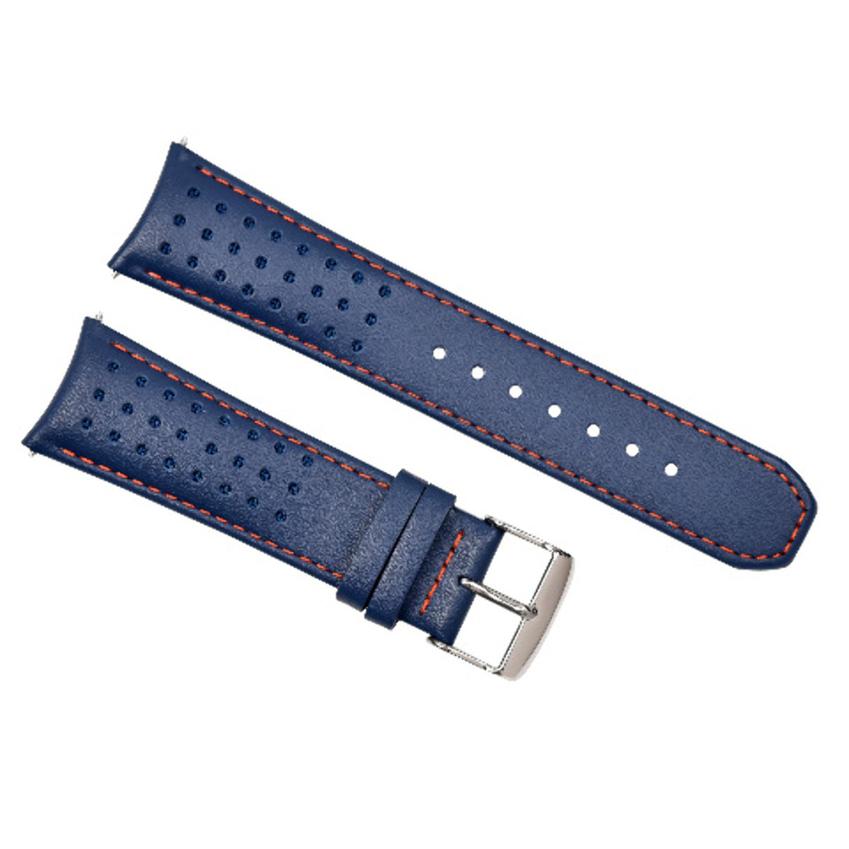 23MM LEATHER STRAP FOR CITIZEN WATCH AT8020-03L H800-S081165 BLUE ANGELS ORANGE