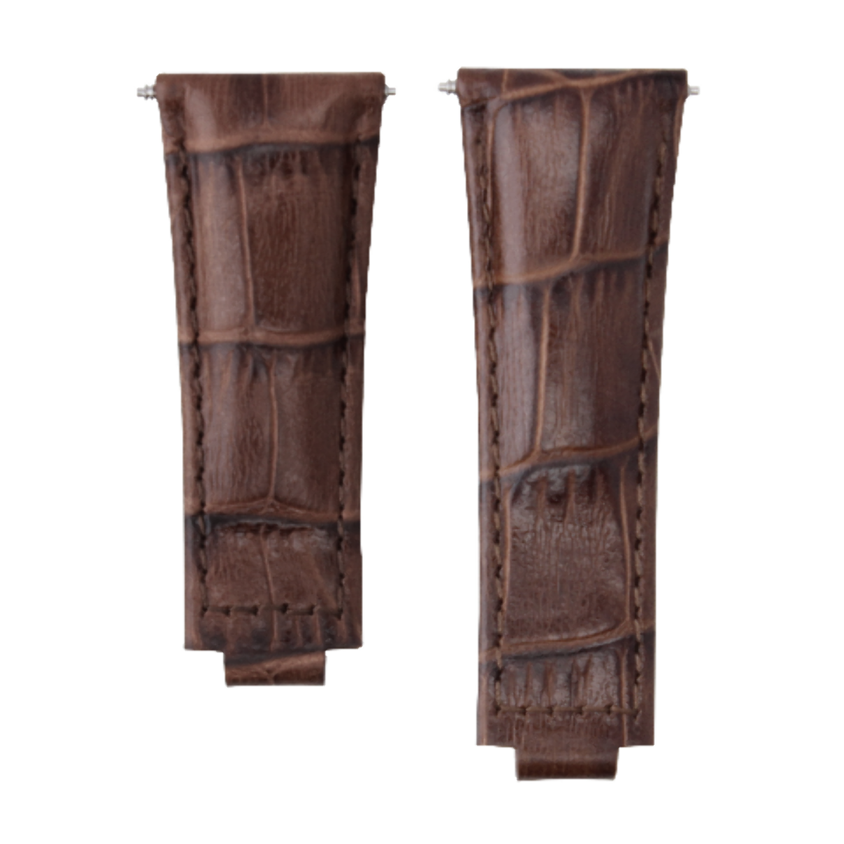 LEATHER WATCH BAND STRAP FOR ROLEX DAYTONA 16518 16520 116518 116519 BROWN SHORT