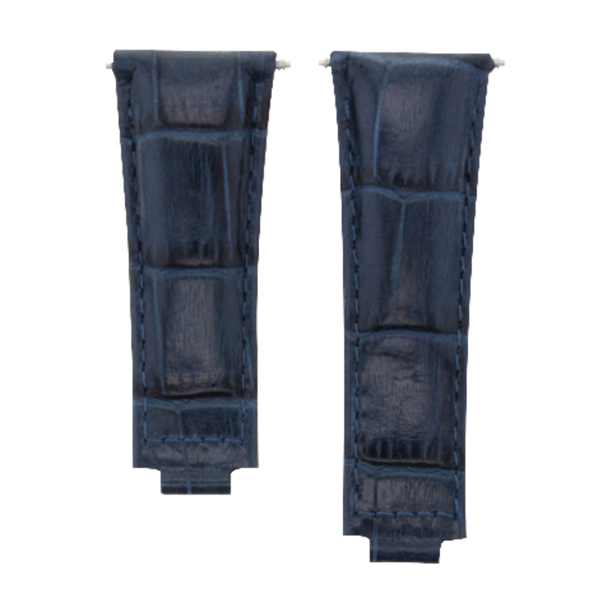 LEATHER WATCH BAND STRAP FOR ROLEX DAYTONA 16518 16520 116518 116519 BLUE LONG