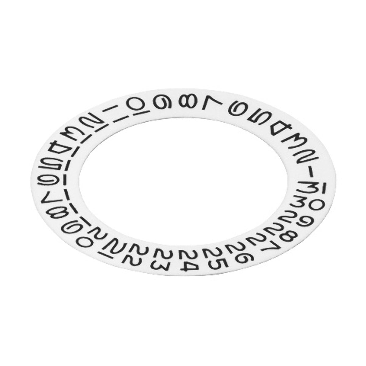 WHITE DATE DISC OVERLAY OPEN 6 -9 FOR ROLEX 3135 DATEJUST DAYDATE SUBMARINER GMT