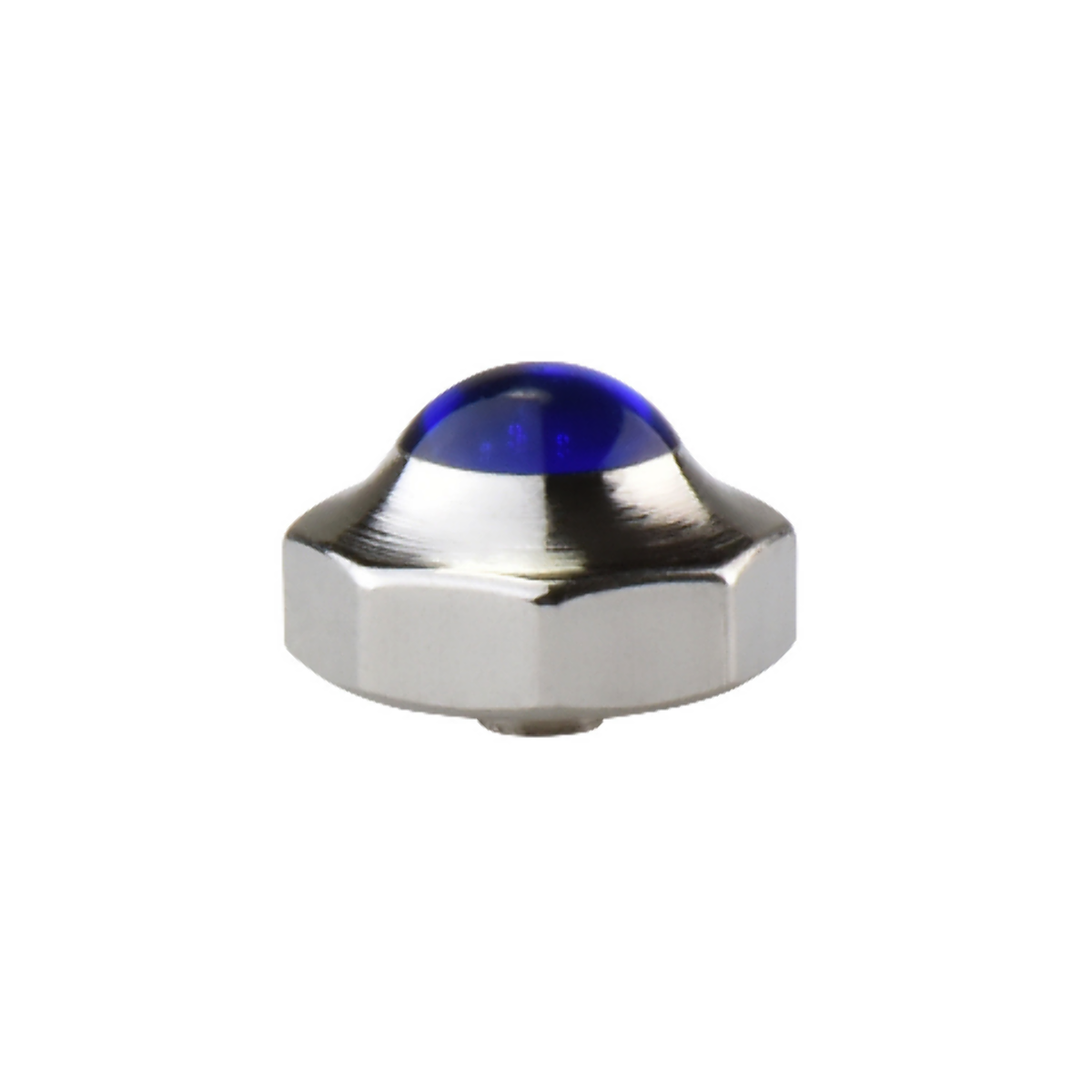 1 WATCH CROWN FOR CALIBRE DE CARTIER TANK SOLO WATCH 4.5MM SAPPHIRE STEEL BLUE