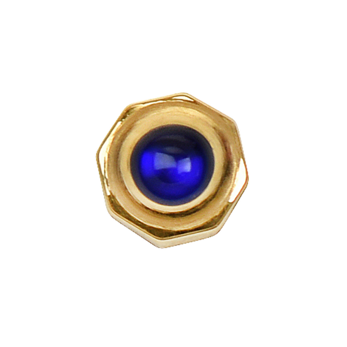 1 WATCH CROWN FOR CALIBRE DE CARTIER TANK SOLO WATCH 4.5MM SAPPHIRE GOLD BLUE