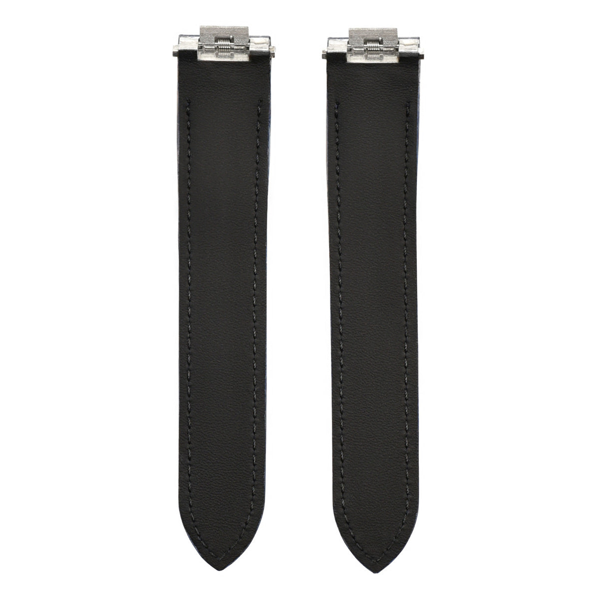 19MM LEATHER STRAP BAND FOR CARTIER ROADSTER 2510 2524 3312 3405 RELEASE BLACK