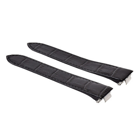 20MM LEATHER WATCH STRAP BAND FOR CARTIER ROADSTER 2618 2619 QUICK RELEASE BLACK