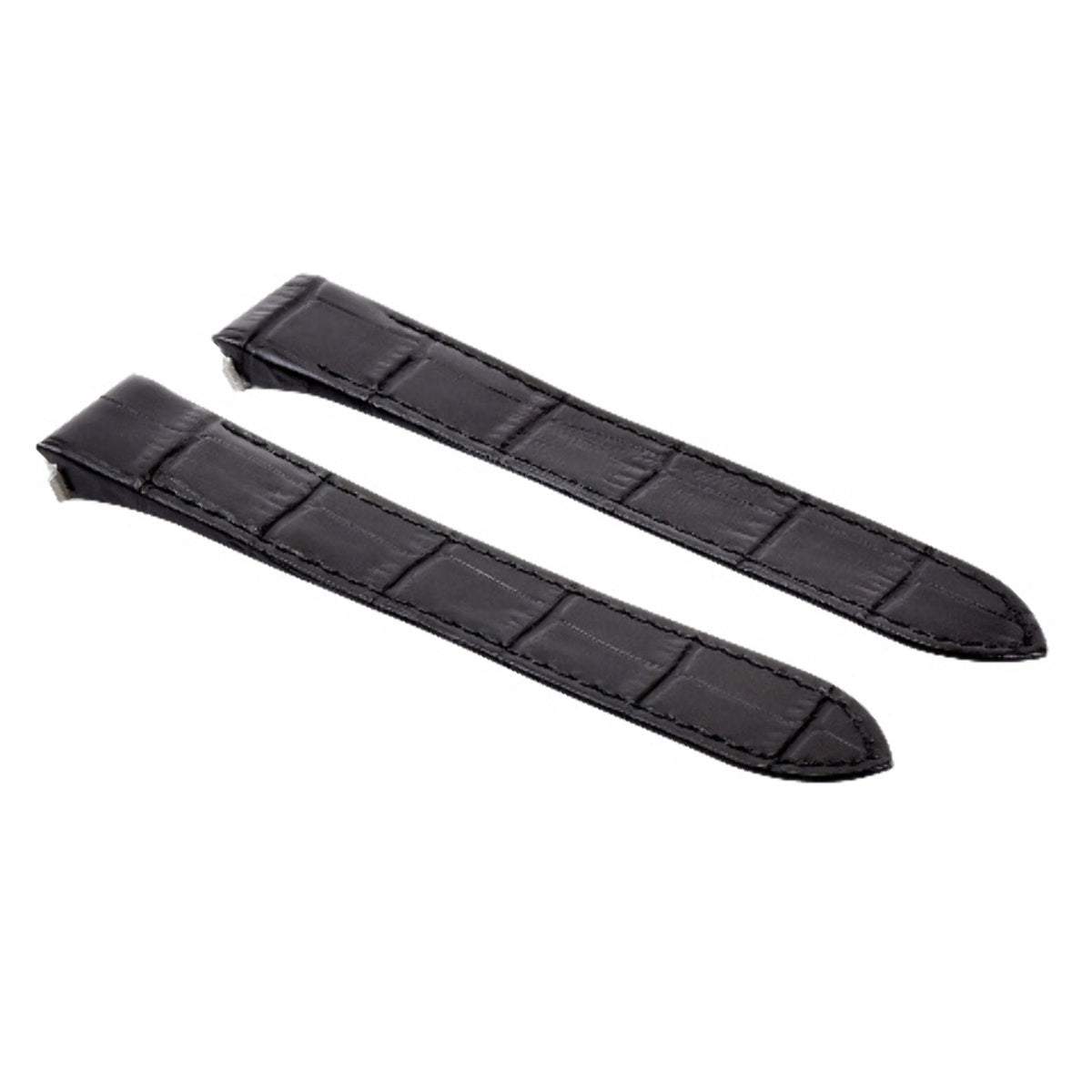 20MM LEATHER WATCH STRAP BAND FOR CARTIER ROADSTER 2618 2619 QUICK RELEASE BLACK