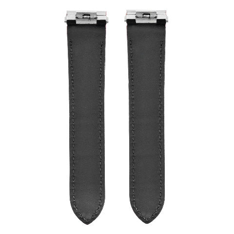 20MM LEATHER WATCH STRAP BAND FOR CARTIER ROADSTER 2618 2619 QUICK RELEASE BLACK