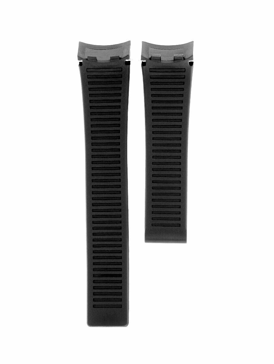 22MM RUBBER WATCH STRAP BAND FOR TAG HEUER CARRERA 5 SPRING BAR REMOVER BLACK