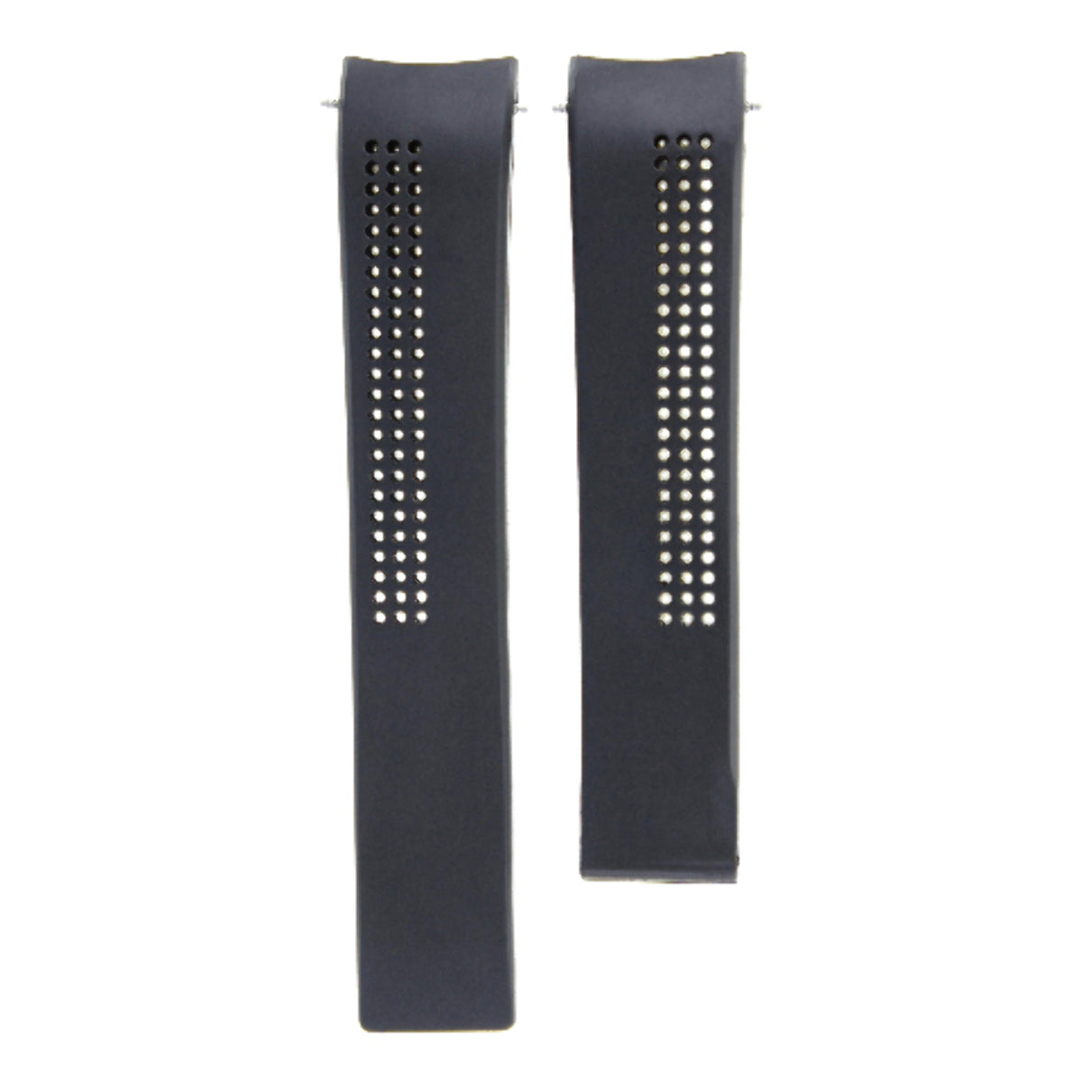 20MM RUBBER WATCH STRAP BAND FOR TAG HEUER GRAND CARRERA SPRINGBAR REMOVER BLACK