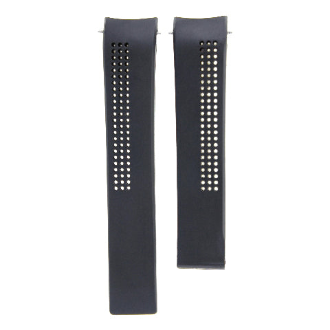 20MM RUBBER WATCH STRAP BAND FOR TAG HEUER GRAND CARRERA SPRINGBAR REMOVER BLACK