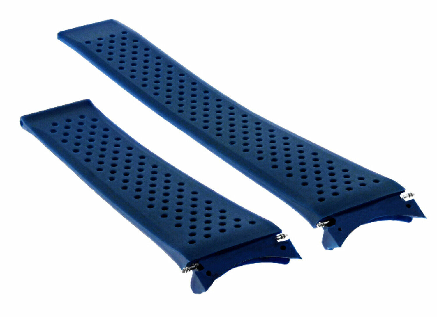 22MM RUBBER WATCH BAND STRAP FOR TAG HEUER GRAND CARRERA SPRING BAR REMOVER BLUE