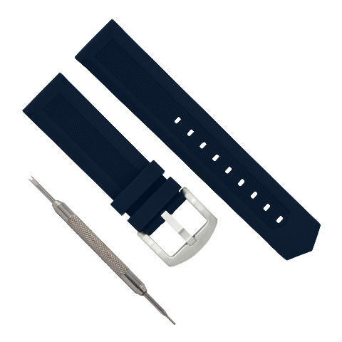 20MM RUBBER BAND STRAP FOR OMEGA SEAMASTER PLANET OCEAN SPRING BAR REMOVER BLUE