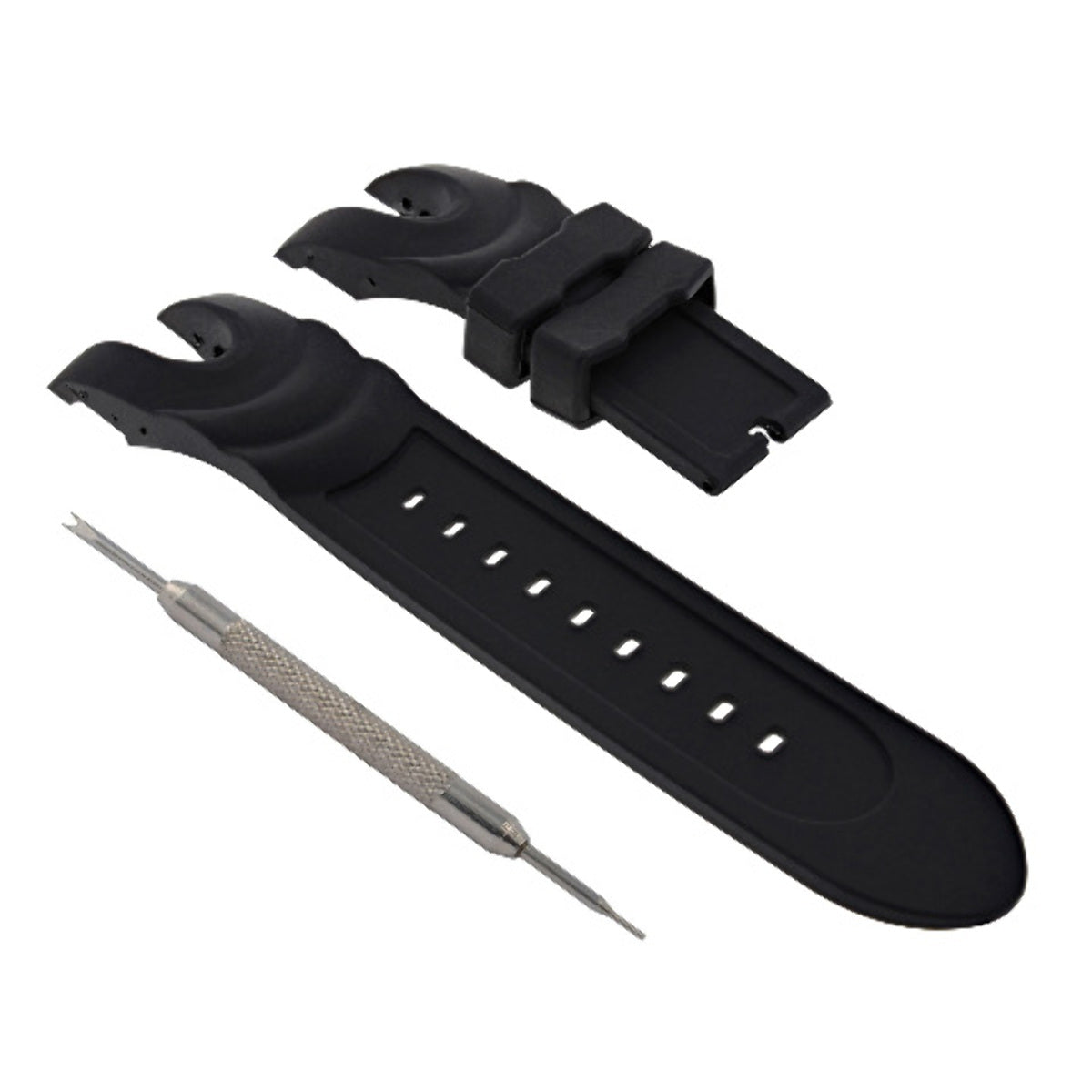 RUBBER WATCH BAND STRAP FOR INVICTA VENOM 6110 6116 F0004 SPRING BAR REMOVER