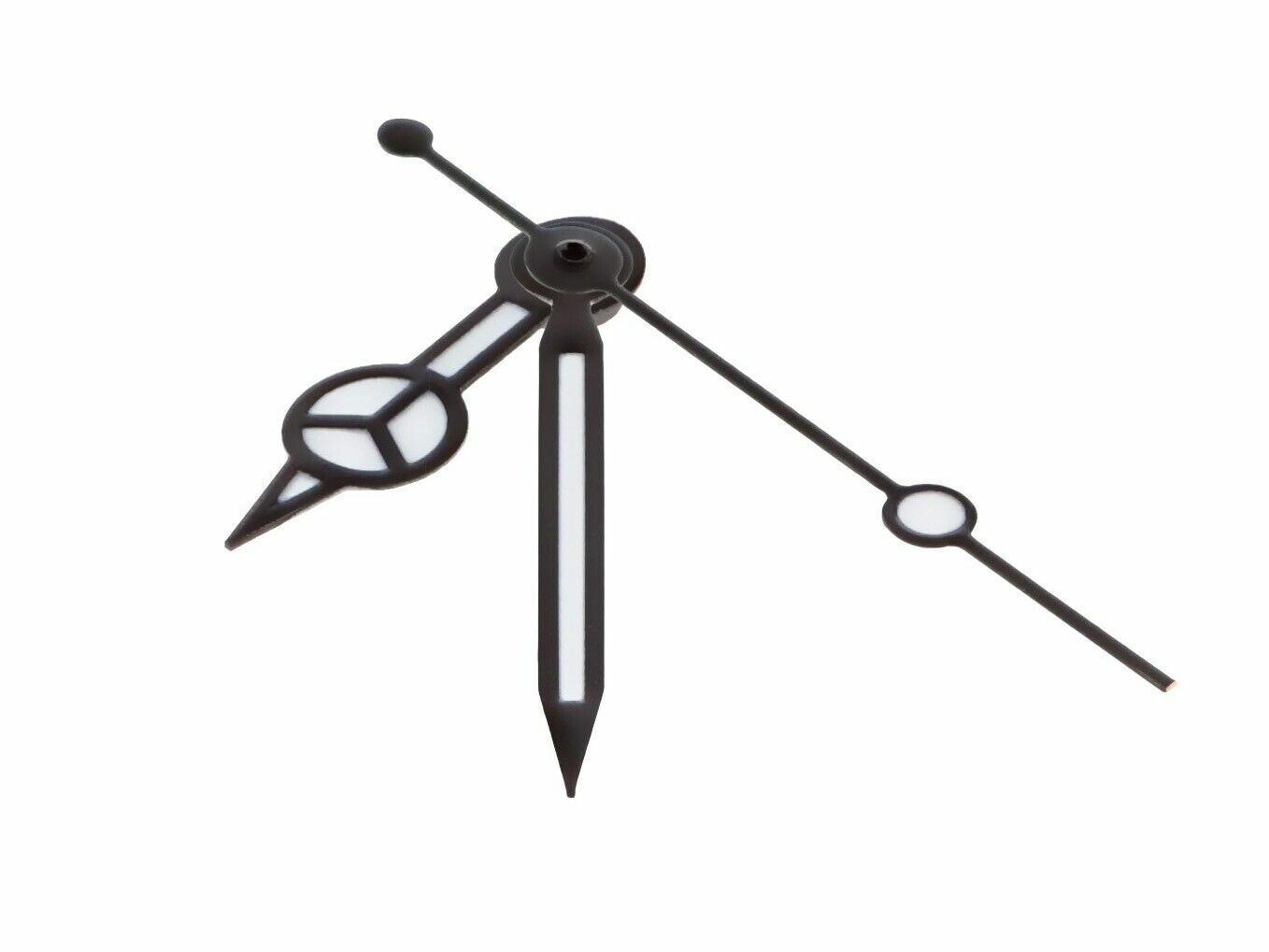 BLACK WATCH HAND FOR TAG HEUER 536.121 QUARTZ MOVEMENT WATCH BLACK