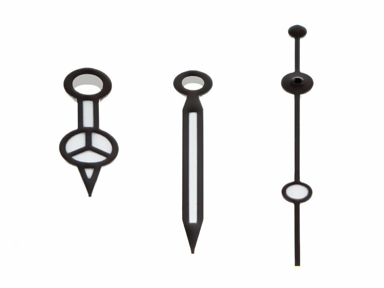 BLACK WATCH HAND FOR TAG HEUER 536.121 QUARTZ MOVEMENT WATCH BLACK