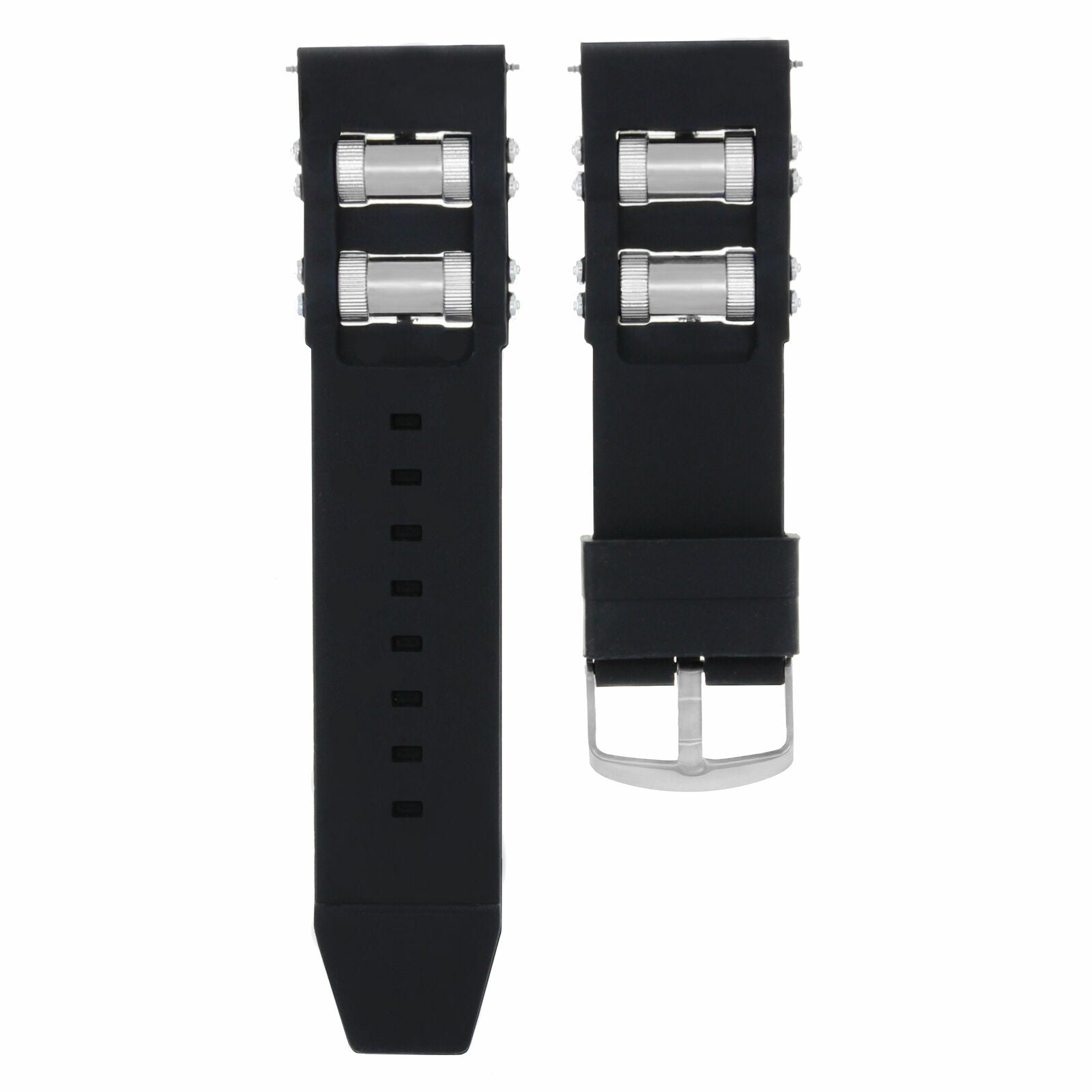 24MM SILICONE RUBBER WATCH STRAP BAND FOR INVICTA 19654 1102 12440 BLACK REMOVER