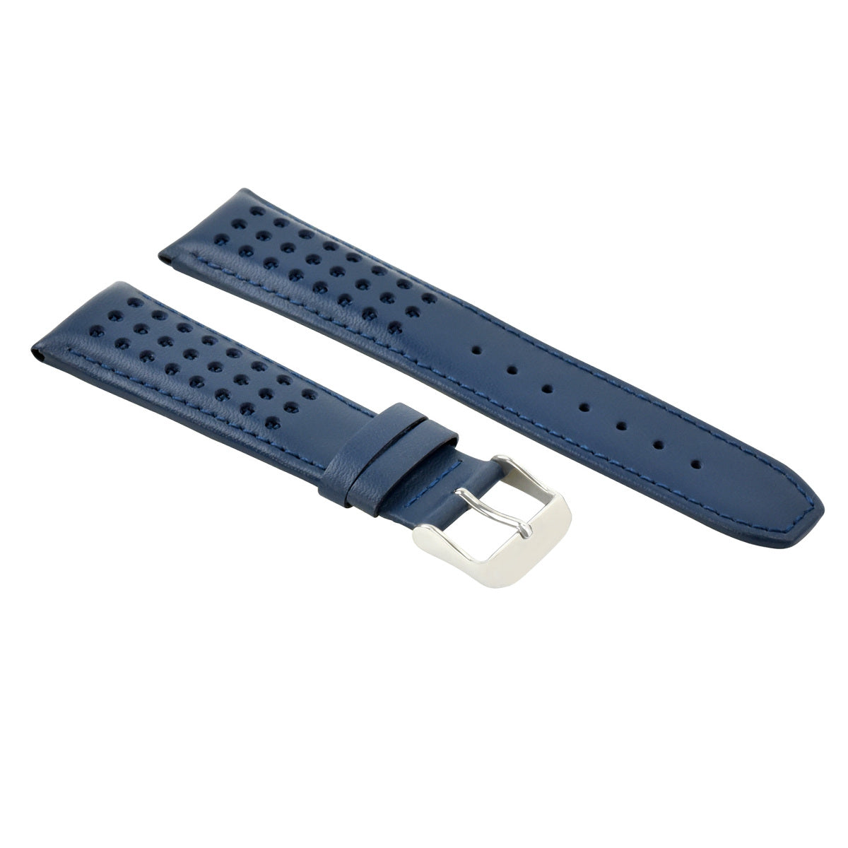 23MM BLUE ANGELS LEATHER STRAP WATCH BAND FOR CITIZEN AT8020-03L SPRING BAR REMO