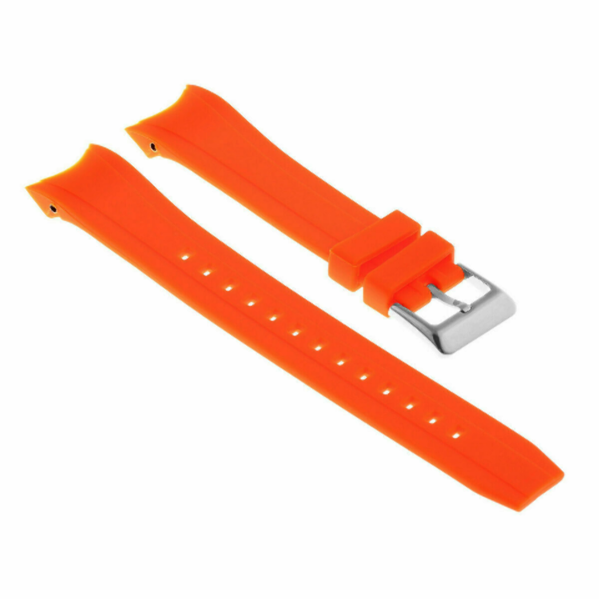 23MM RUBBER WATCH FOR CITIZEN ECO-DRIVE PROMASTER AQUALAND CHRONOGRAPH ORANGE