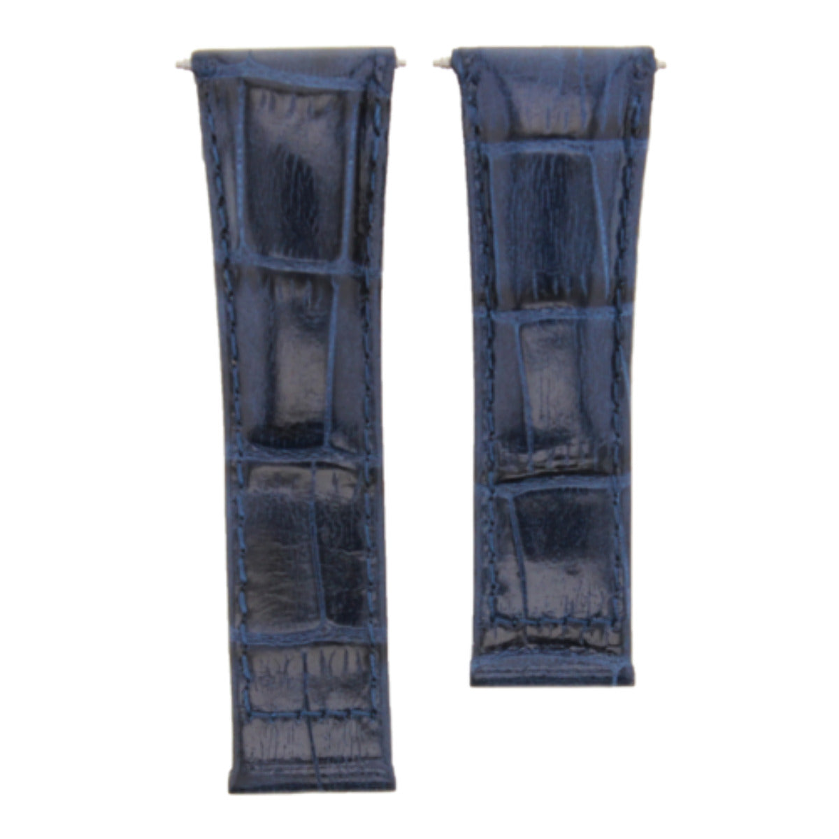 LEATHER WATCH BAND STRAP FOR ROLEX DAYTONA 16518 16519 16520 116528 BLUE TQ LONG