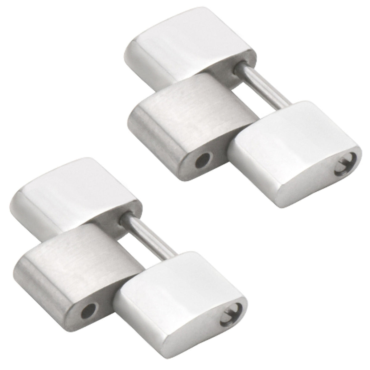 2 PCS 18MM WATCH BAND LINK FOR CARTIER ROADSTER 2510 2618 2722 WATCH STAINLESS