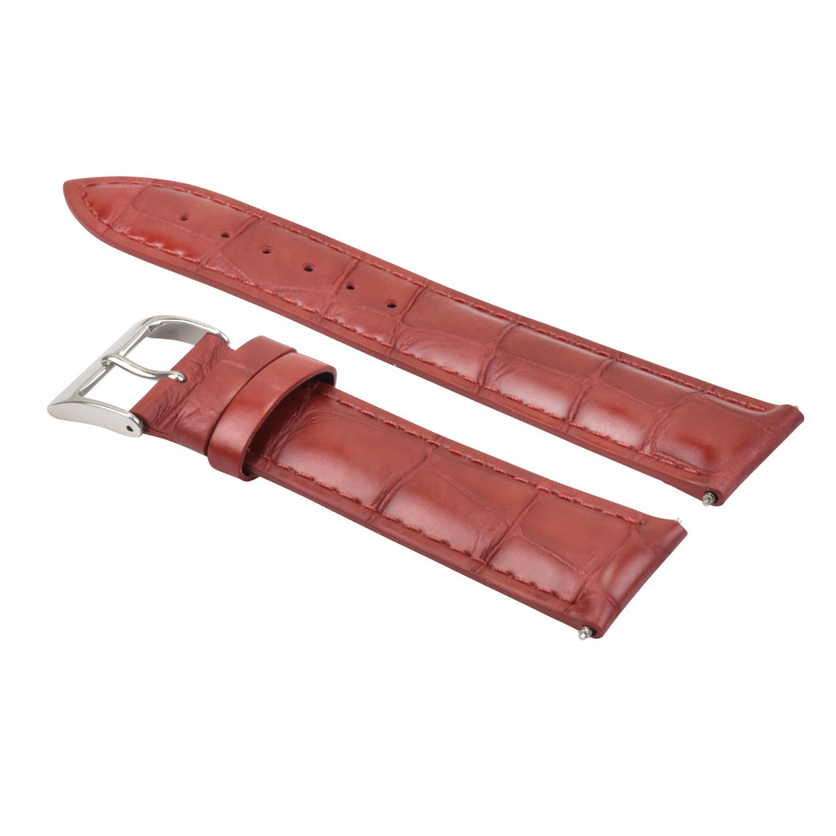 18MM LEATHER WATCH BAND STRAP FOR CITIZEN ECO DRIVE PROMASTER WATCH RED TOP QLTY