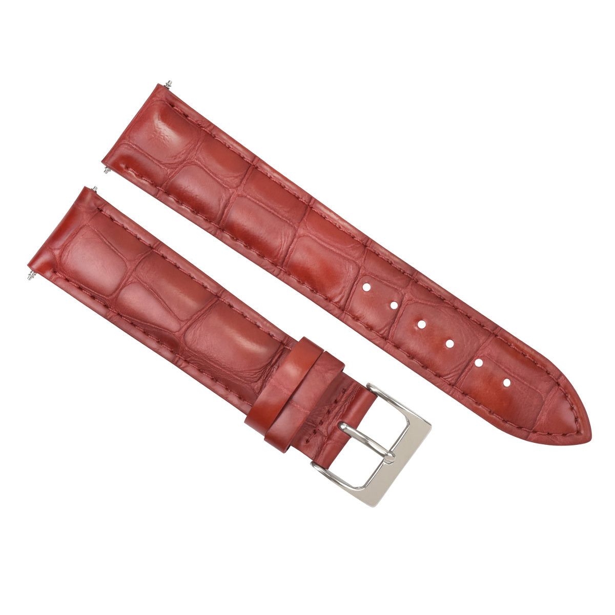 18MM LEATHER WATCH BAND STRAP FOR CITIZEN ECO DRIVE PROMASTER WATCH RED TOP QLTY
