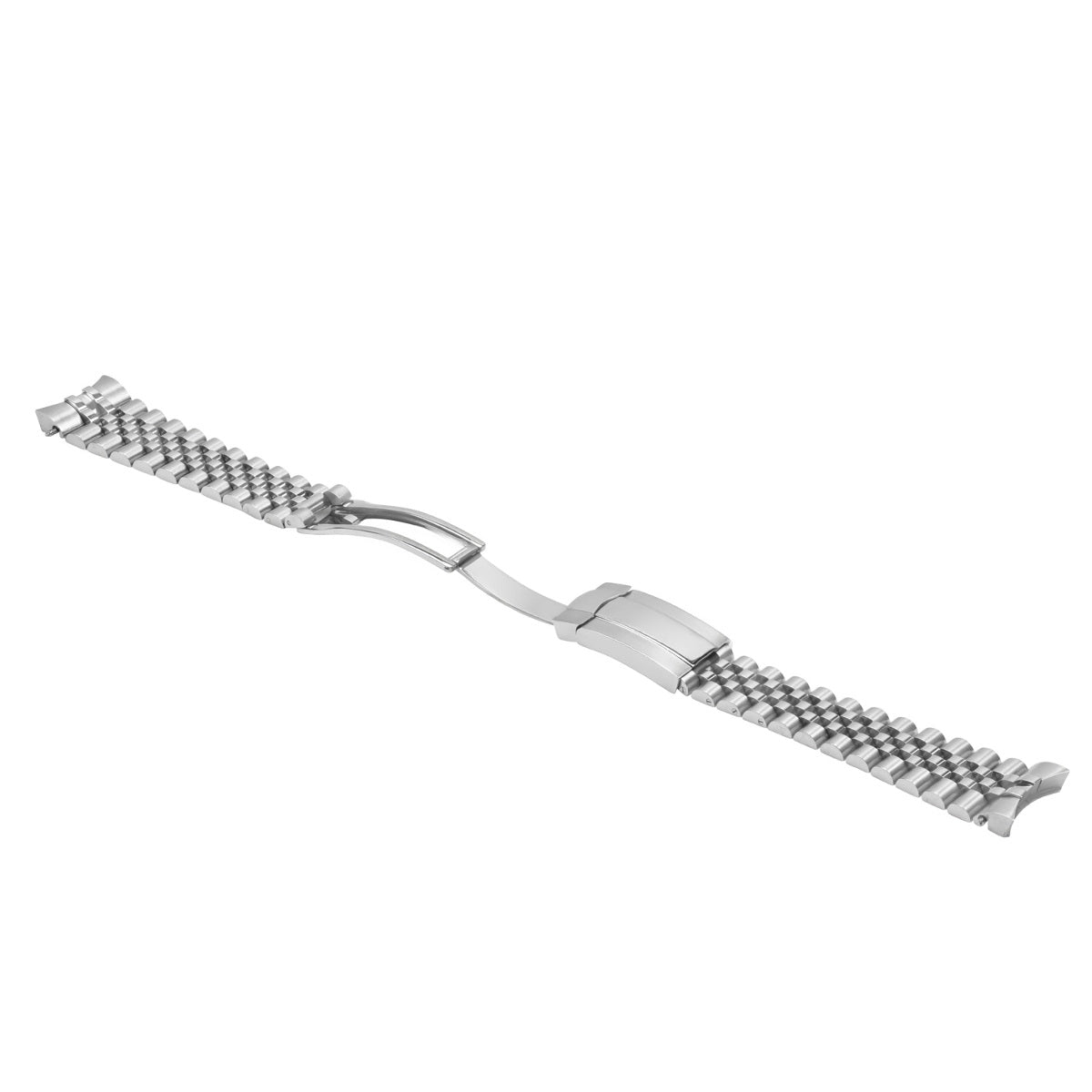 JUBILEE WATCH BAND SOLID LINK FOR ROLEX DATEJUST GLIDE LOCK CLASP 20MM HEAVY S/S