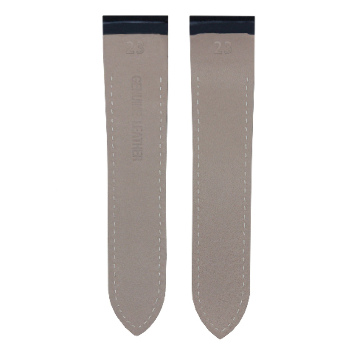 23MM LEATHER WATCH BAND STRAP FOR CARTIER SANTOS 100 XL 2655 2656 BLACK