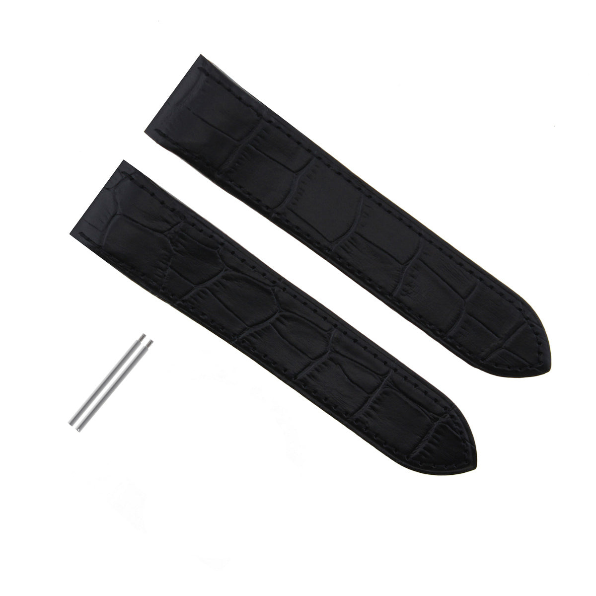 SCREW + 23MM LEATHER WATCH STRAP BAND FOR CARTIER SANTOS 100 XL 2655 2656 ,2740