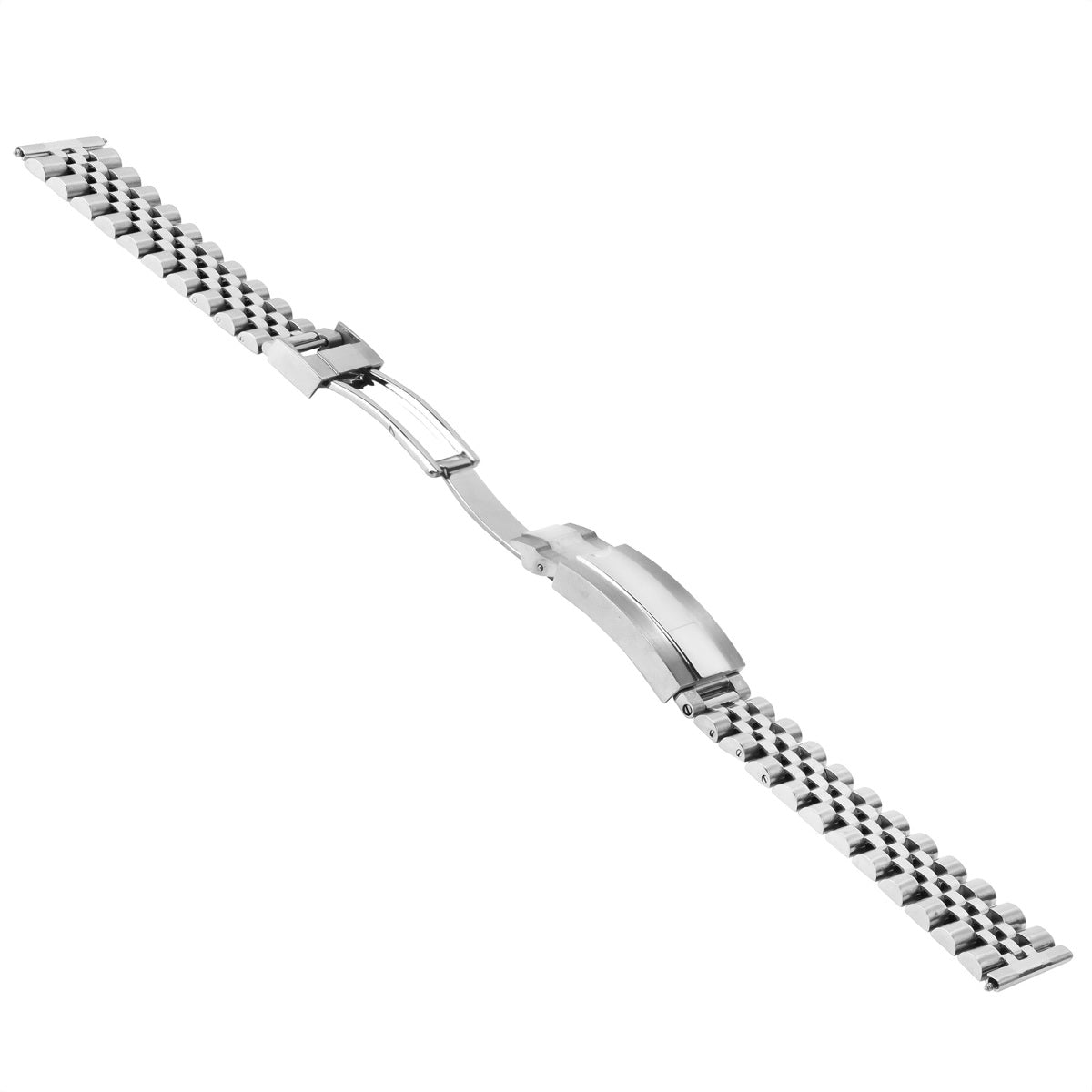 20MM JUBILEE GLIDE LOCK WATCH BAND FOR SEIKO KINETIC DIVER SARB 033 STRAIGHT END