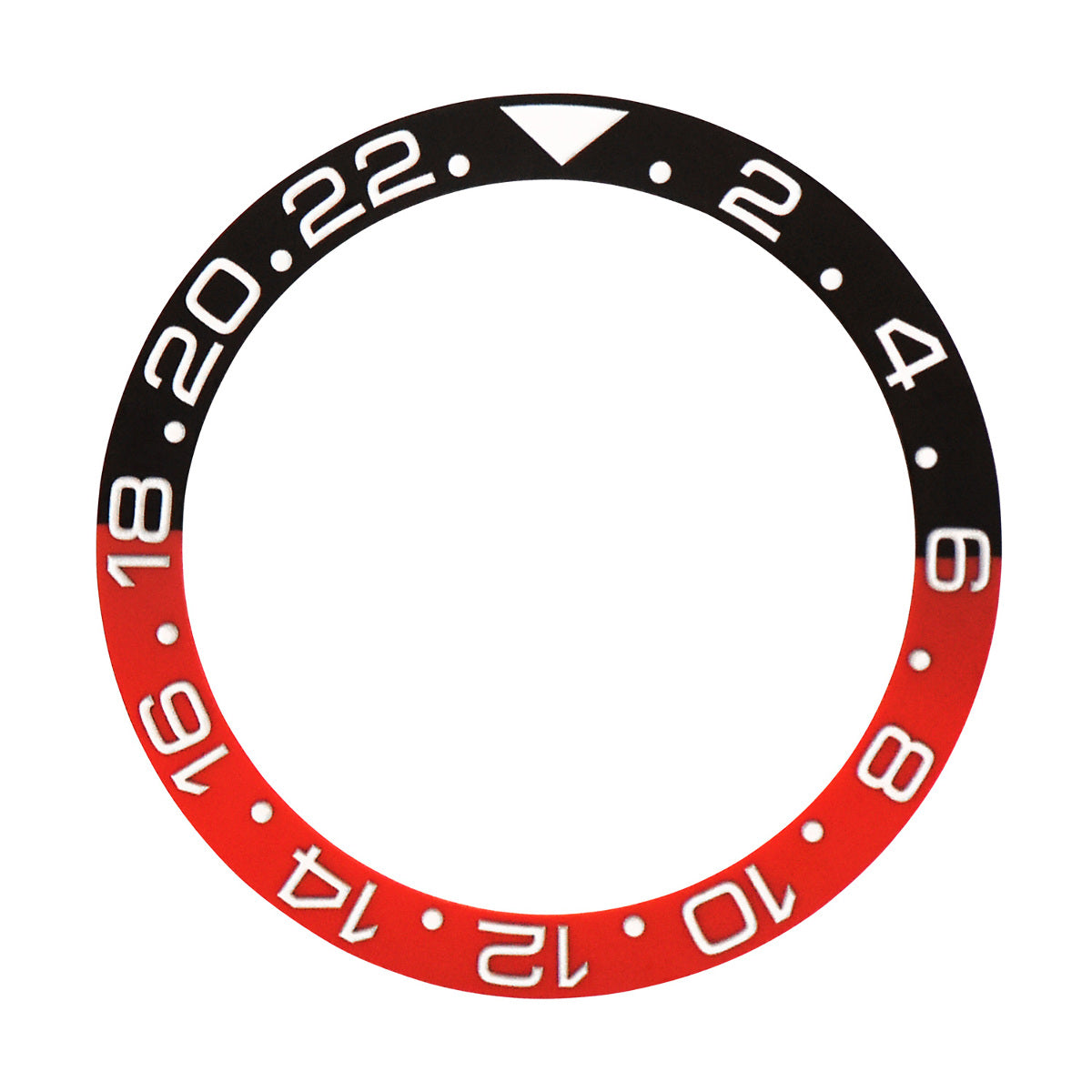 BEZEL INSERT CERAMIC FOR ROLEX GMT 116700 116710 116718 116760 BLACK/RED COKE