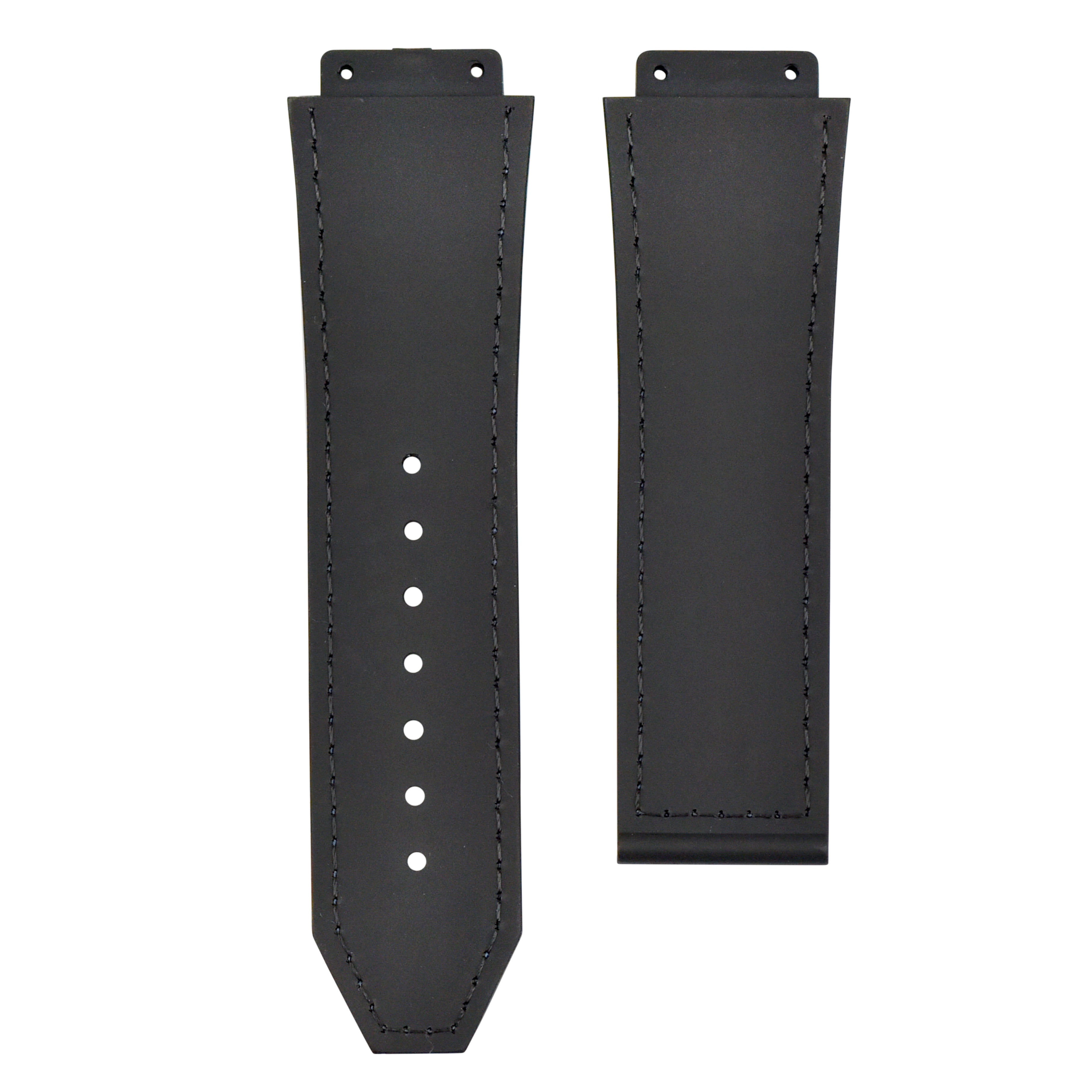 26MM ALLIGATOR LEATHER RUBBER BAND STRAP FOR HUBLOT BIG BANG CERANIC BLUE TQ