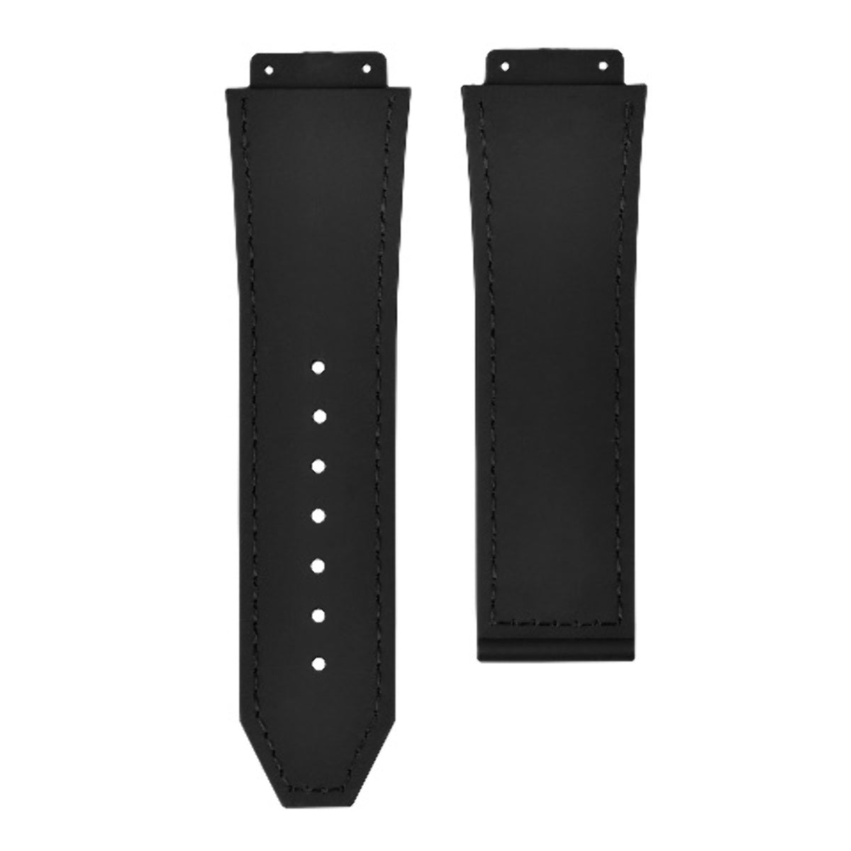 26MM ALLIGATOR LEATHER RUBBER BAND STRAP FOR HUBLOT BIG BANG CERAMIC GREEN