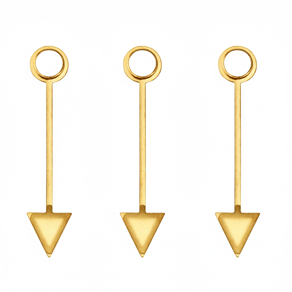 3PCS GMT HAND FOR MOVEMENT ETA 2836-2 , 2892-2, 2892.A2 , 2893-2 GOLD COLOR