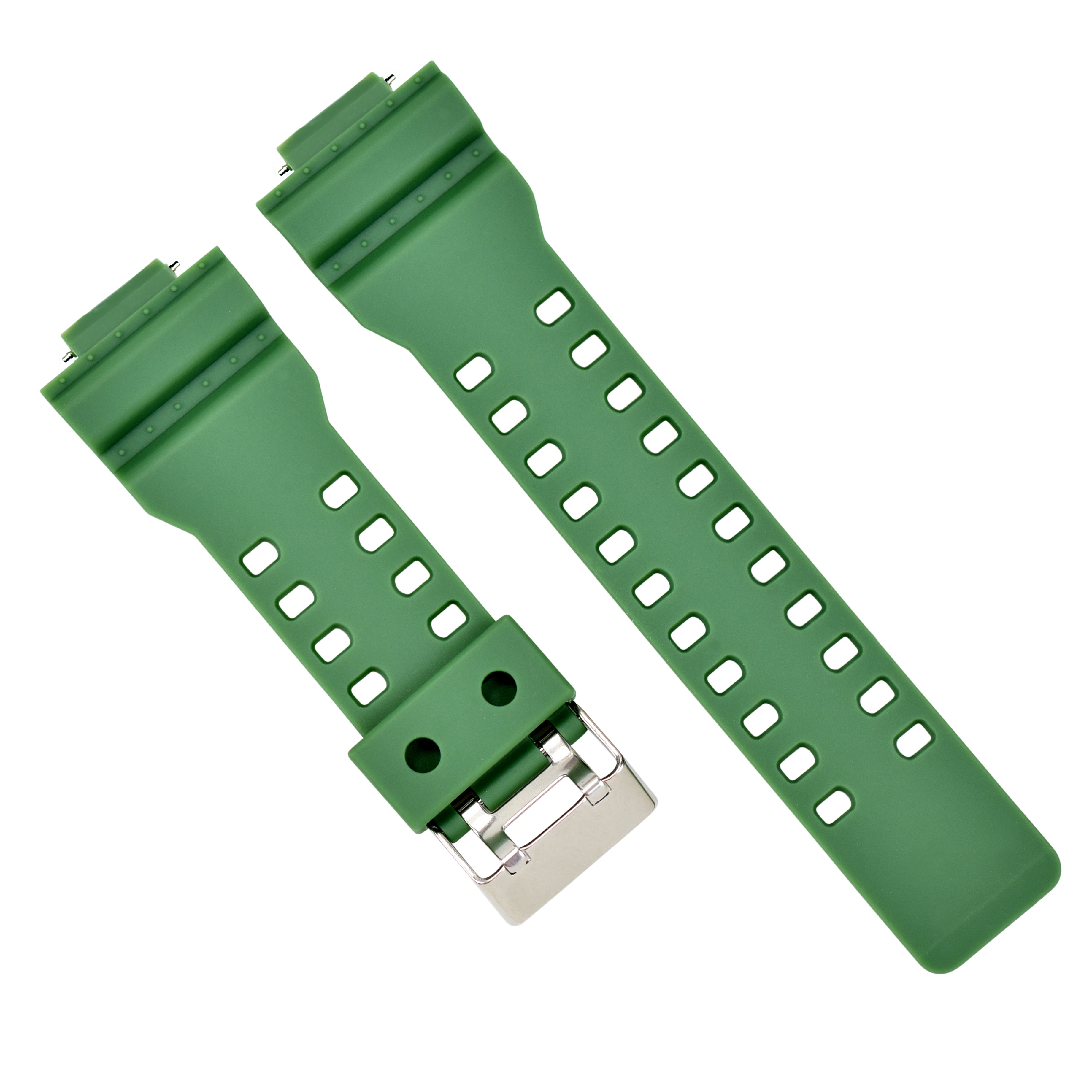 RUBBER WATCH BAND STRAP FOR CASIO G SHOCK GA-110 GA-120 GA-200 WATCH GREEN