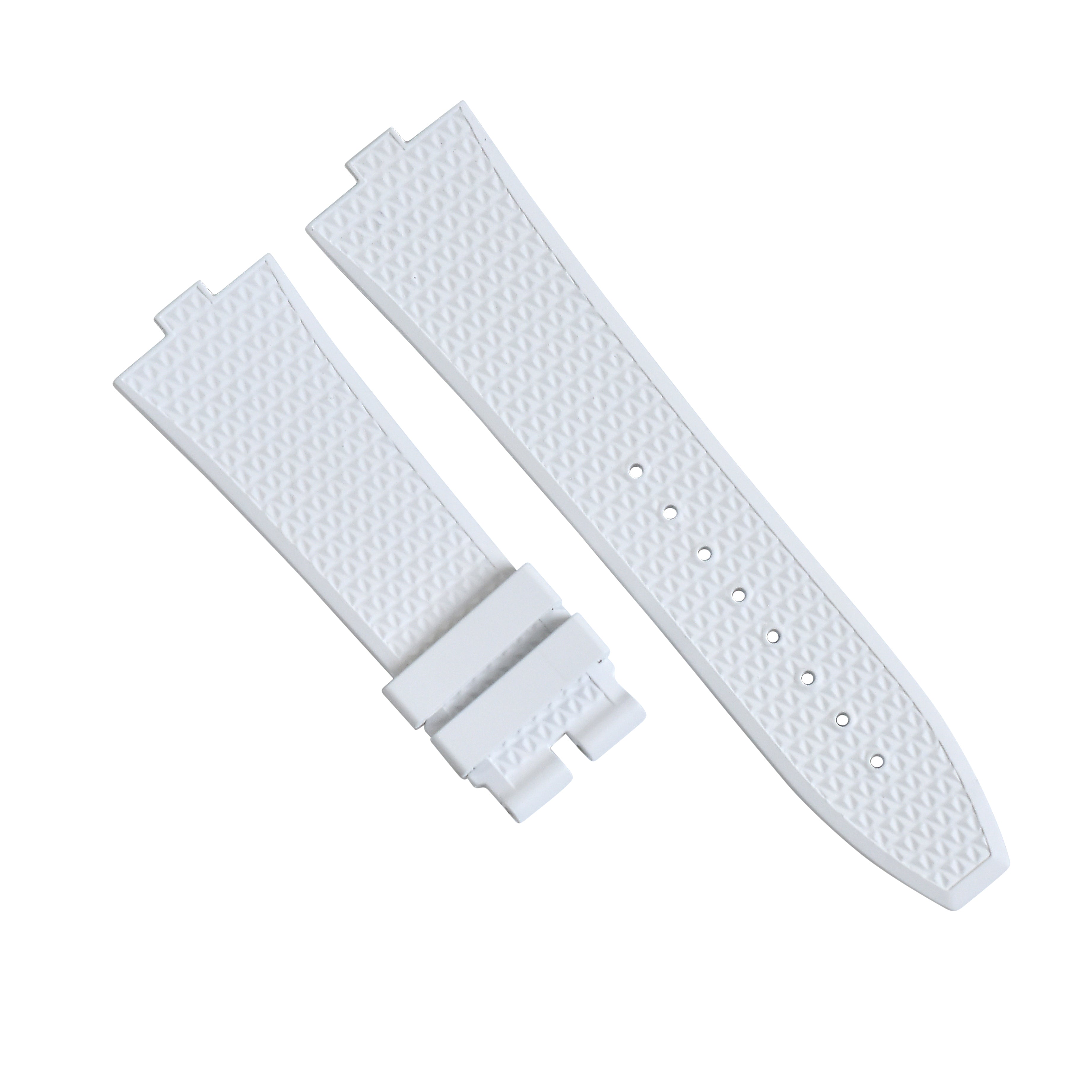 RUBBER WATCH BAND FOR VACHERON CONSTANTIN 4500V 5500V 7900V EZ RELEASE WHITE