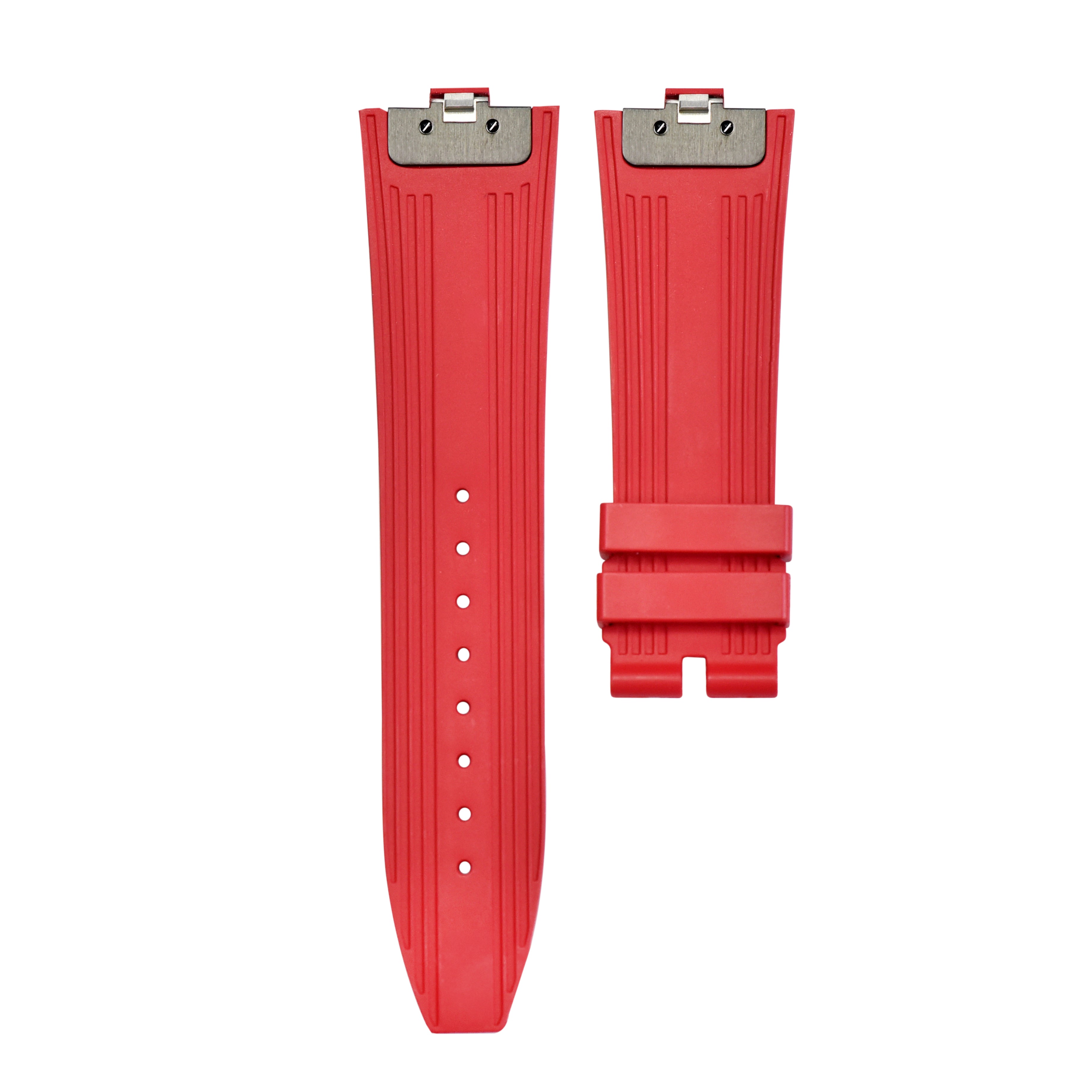 RUBBER WATCH BAND STRAP FOR VACHERON CONSTANTIN 4500 5500 7900 QUICK RELEASE RED