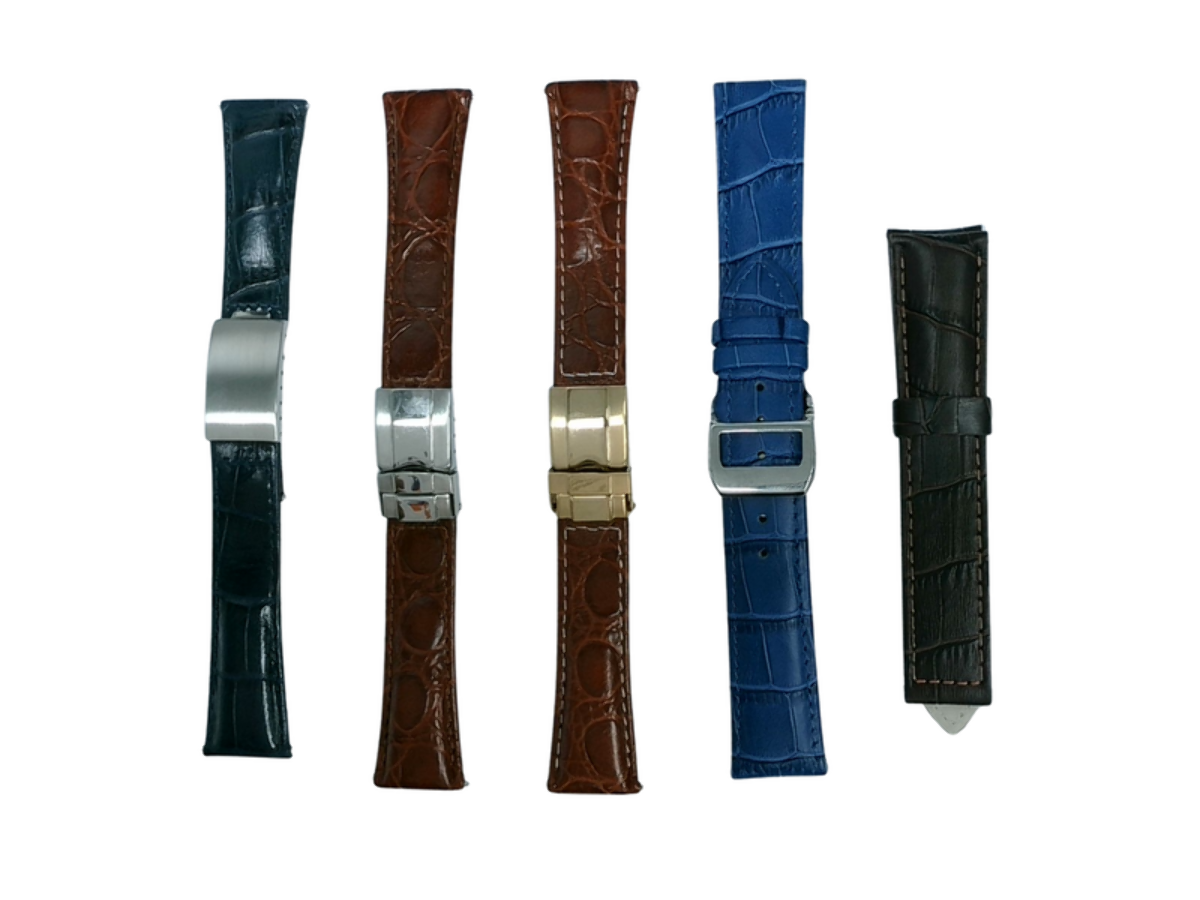 5Pcs Assorted 20mm Leather Watch Band Straps For All Watches