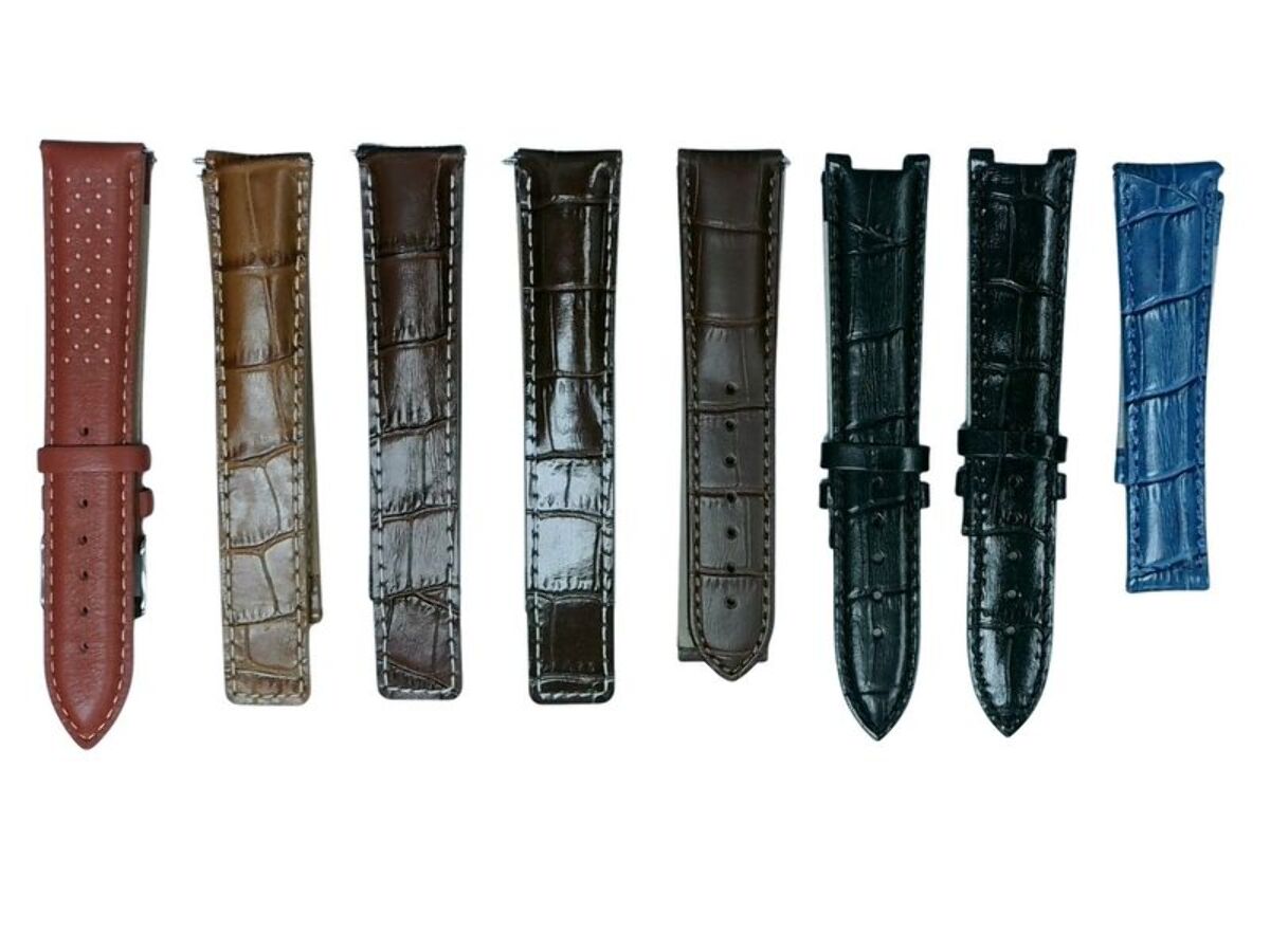 8Pcs Assorted 20mm Leather Watch Band Straps For All Watches